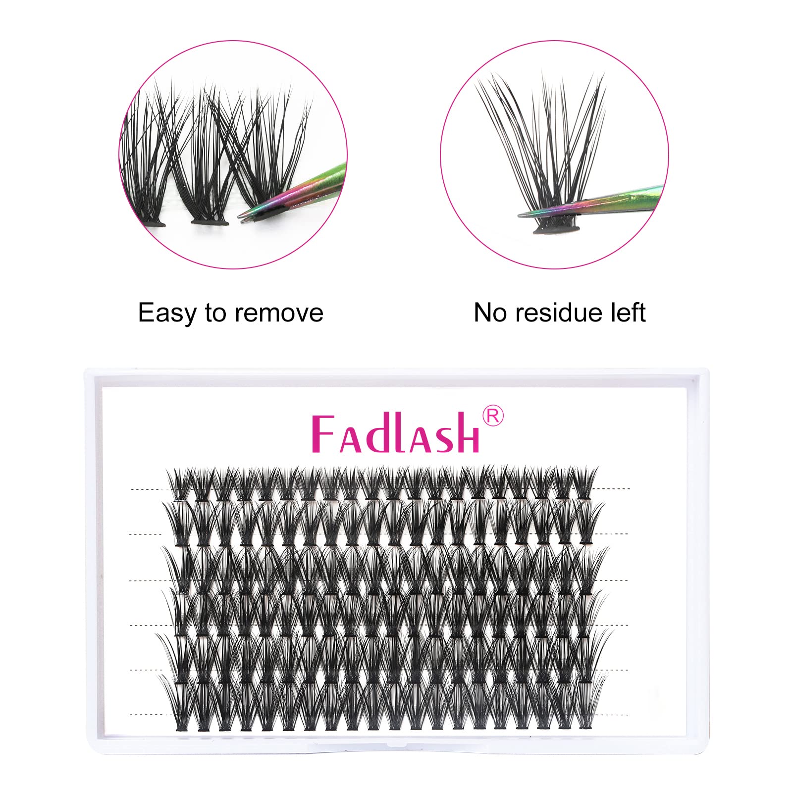40D Black Mink Lash Clusters Extensions - 0.07mm Individual Cluster Lashes for DIY Eyelash Extensions at Home | Professional Makeup (11mm) | Perfect for Parties, Weddings & Daily Wear