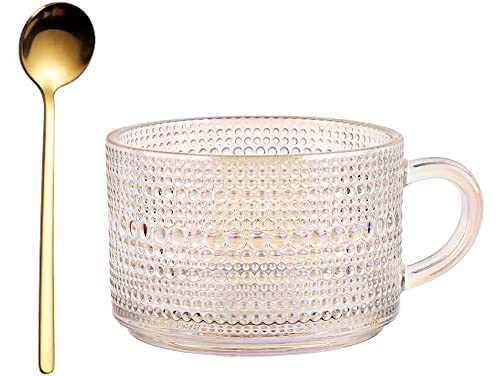 Iridescent-embossed beads