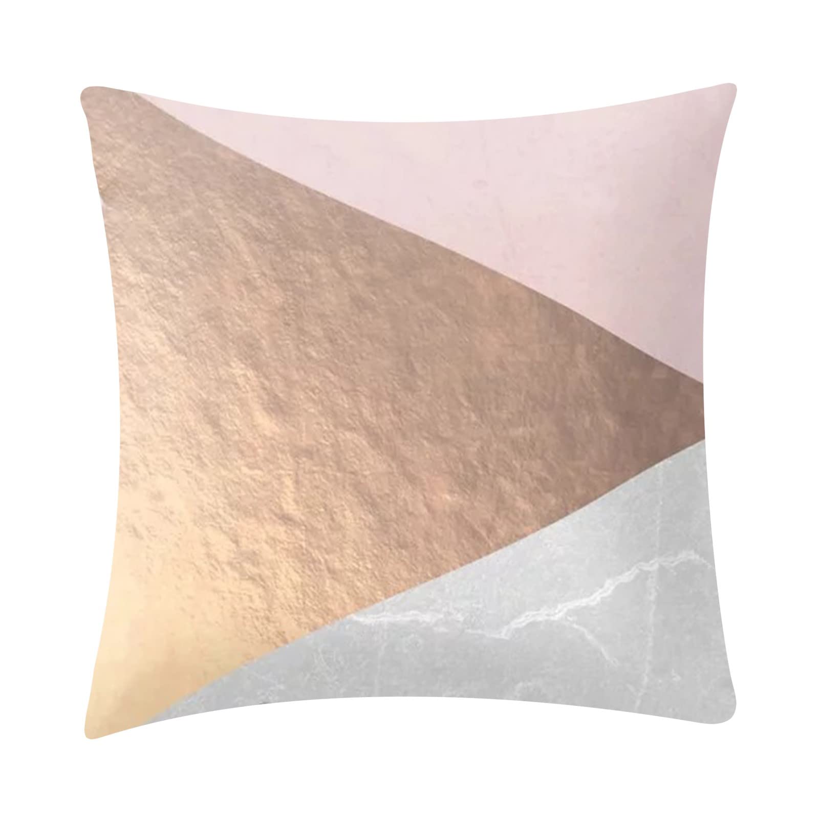 18x18 Inch (45x45 cm) White Linen Square Pillowcase for Travel, Sofa, Bed & Car - Decorative Modern Throw Pillow Cover for Home & Outdoor Use