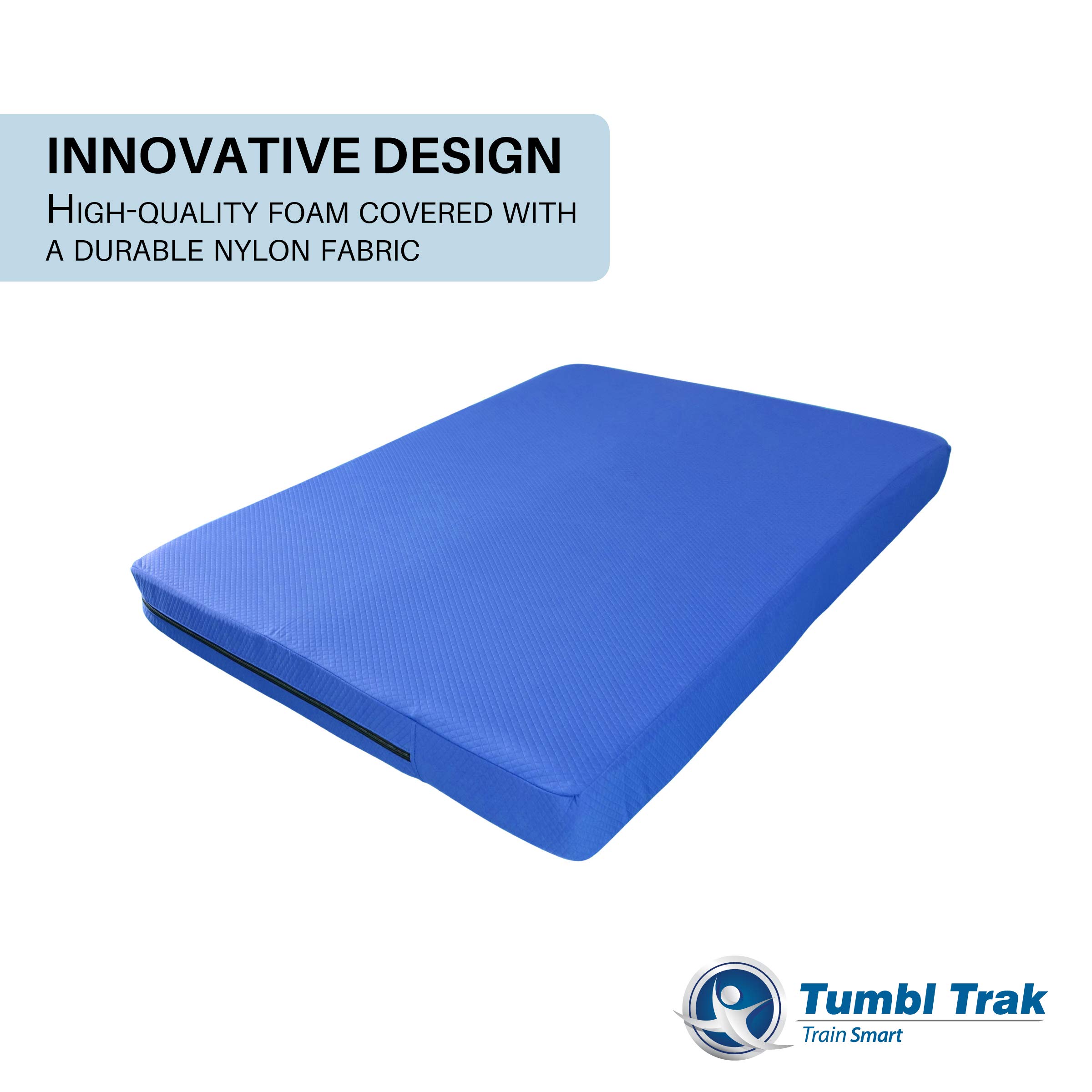 Tumbl Trak 4ft x 6ft x 6in Gymnastics Practice Mat - Thick Soft Landing Pillow Mat for Home Training, Tumbling, Cheerleading & Yoga | Perfect for Kids & Adults Home Gym Equipment