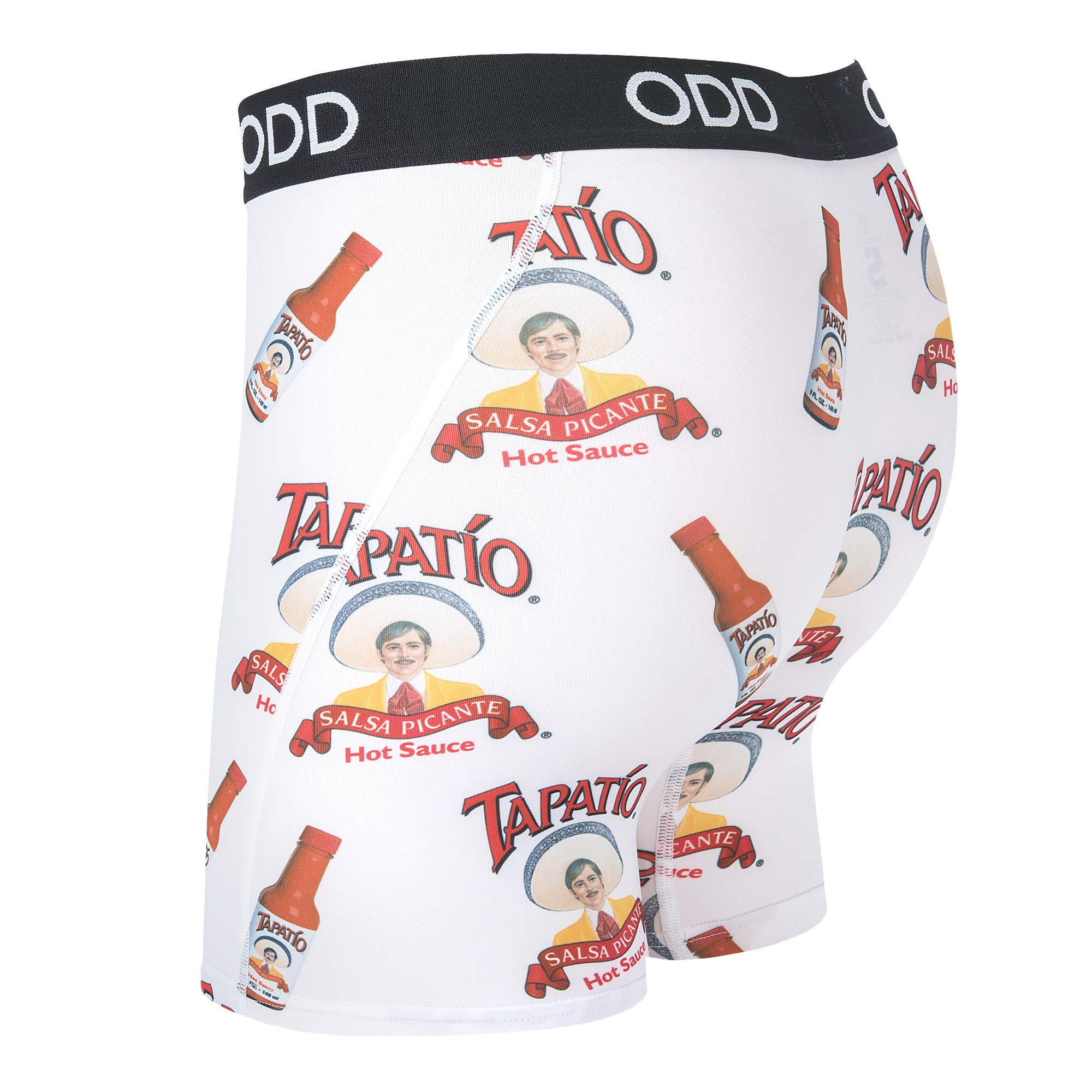Odd Sox Men's Funny Boxer Briefs with Condiments & Hot Sauce Prints - Comfortable Underwear for Casual Wear, Gag Gifts & Everyday Use
