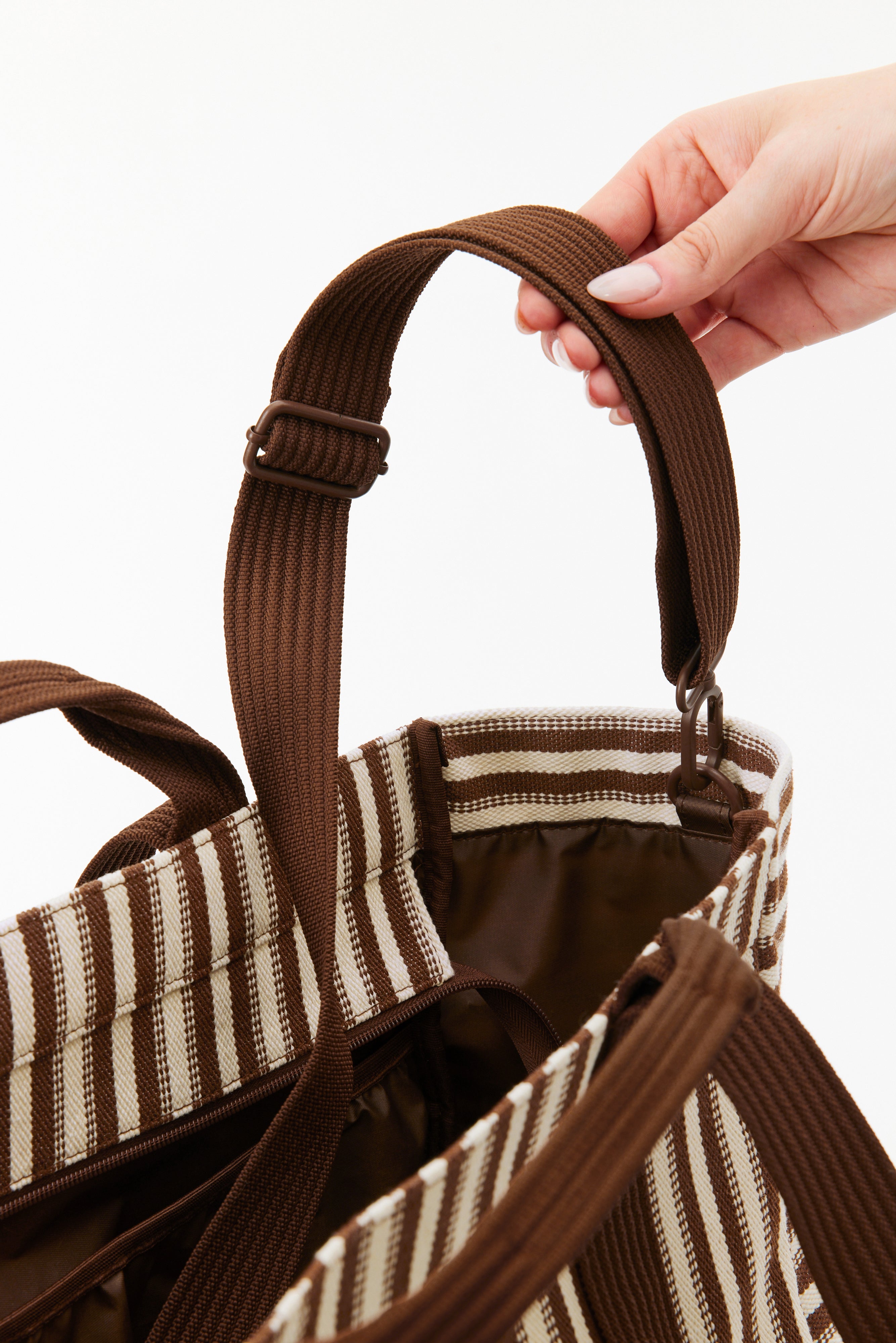 Stylish Maple Stripe Vacation Tote Bag - Lightweight & Spacious Beach Tote for Women, Perfect for Travel, Pool, and Summer Outings