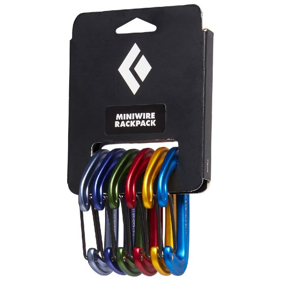 Black Diamond Miniwire Carabiner - Lightweight Climbing Gear for Rock Climbing, Hiking & Outdoor Adventures | Rackpack