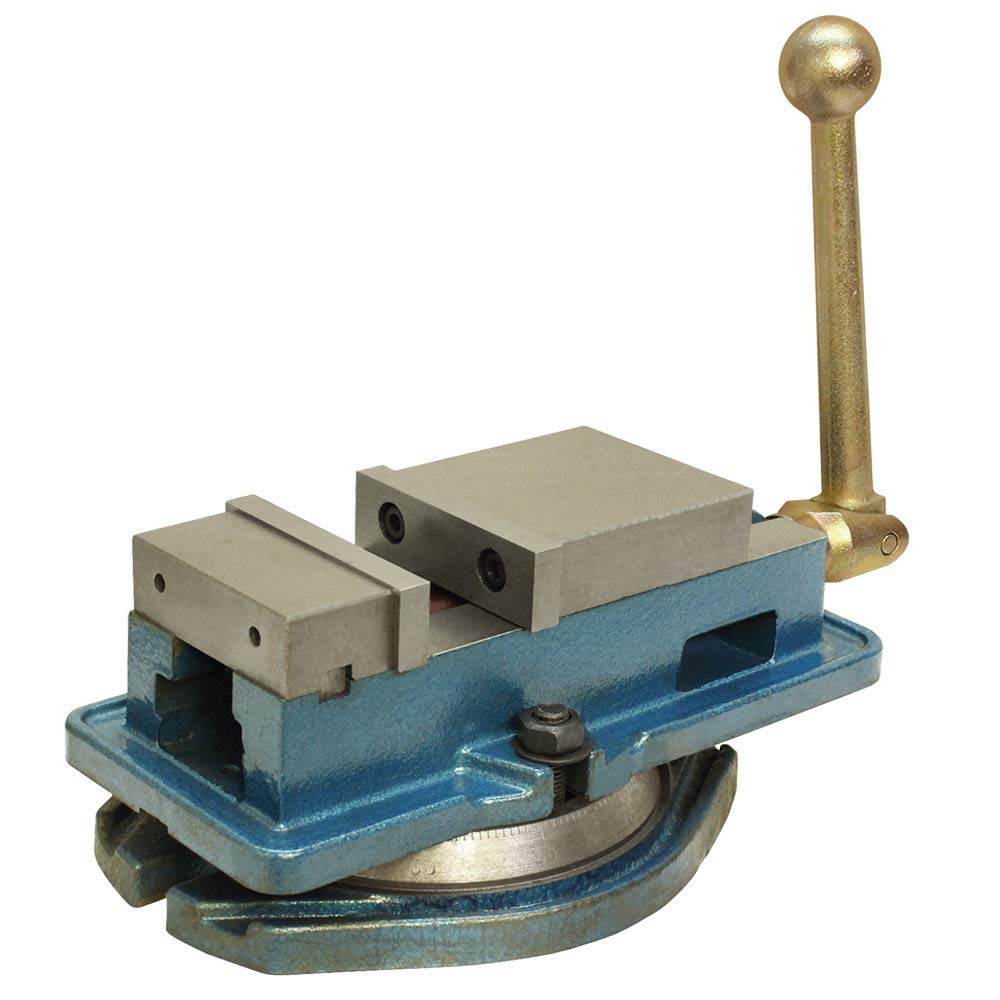 3'' Accu Lock Precision Mill Machine Bench Clamp Vise with Swivel Base - Heavy Duty Metalworking Tool for Milling, Drilling & Woodworking - Perfect for DIY Projects & Professional Workshops