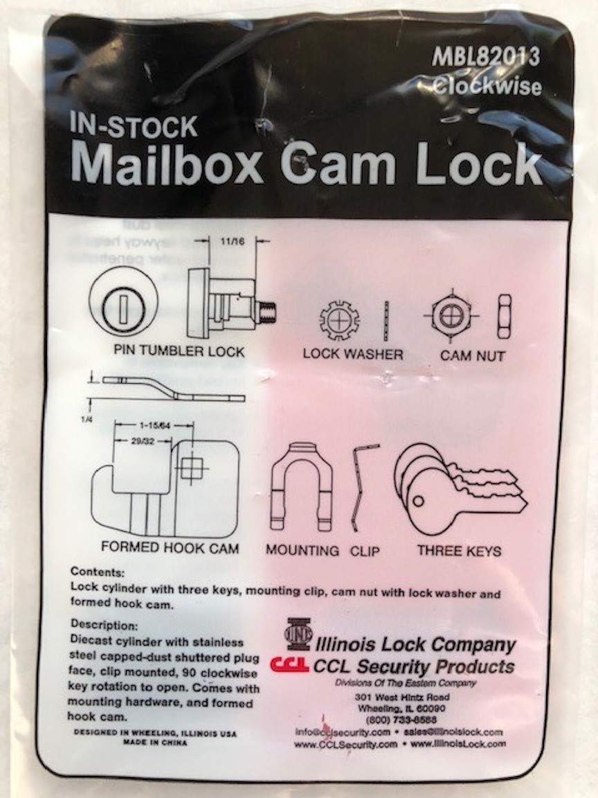 82013 Multicam Mailbox with 3 Keys, Mounting Clip, Lock Washer, Nut & Hook Cam - Secure & Durable Outdoor Mailbox for Homes, Farms & Rural Areas