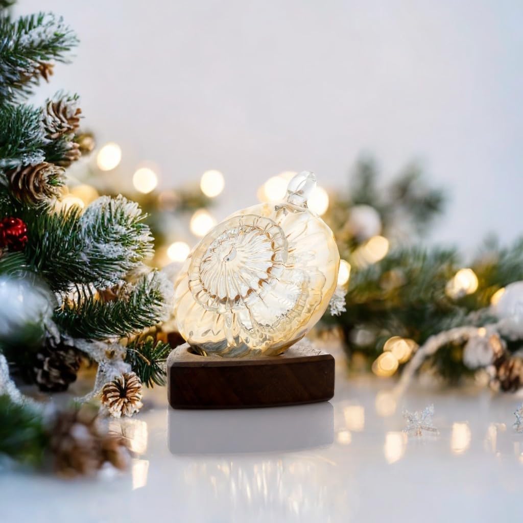 Elegant Glass Hanging Christmas Ornaments - Unique Holiday Tree Decorations for Christmas, New Year & Birthday - Perfect Gift Idea for Home Decor & Festive Celebrations | Ideal for Christmas Trees, Gift Exchanges & Seasonal Home Styling