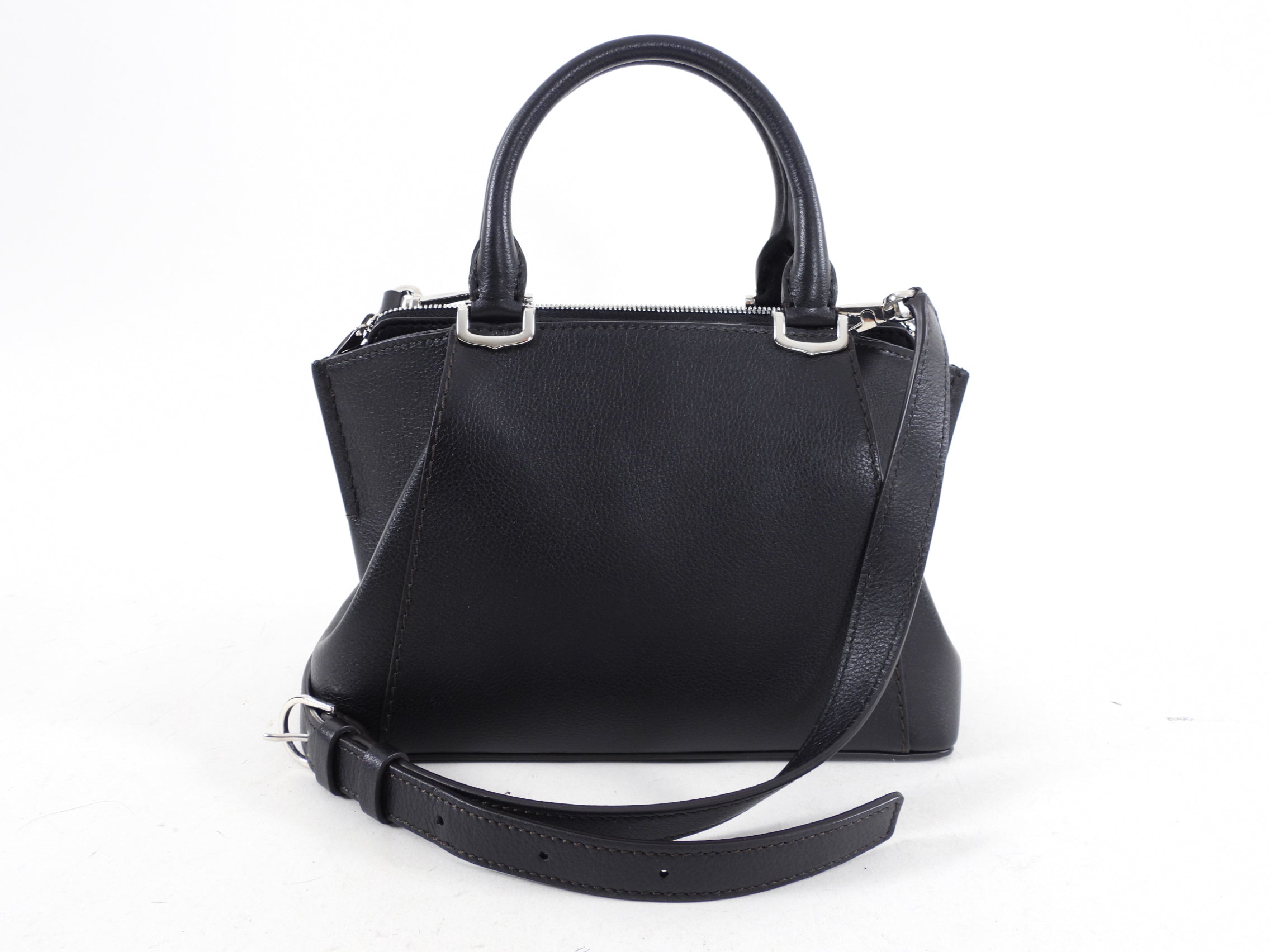 Cartier C de Cartier Mini Black Leather Crossbody Bag & Shoulder Bag - Elegant Evening Purse for Women, Perfect for Parties, Dates & Special Occasions