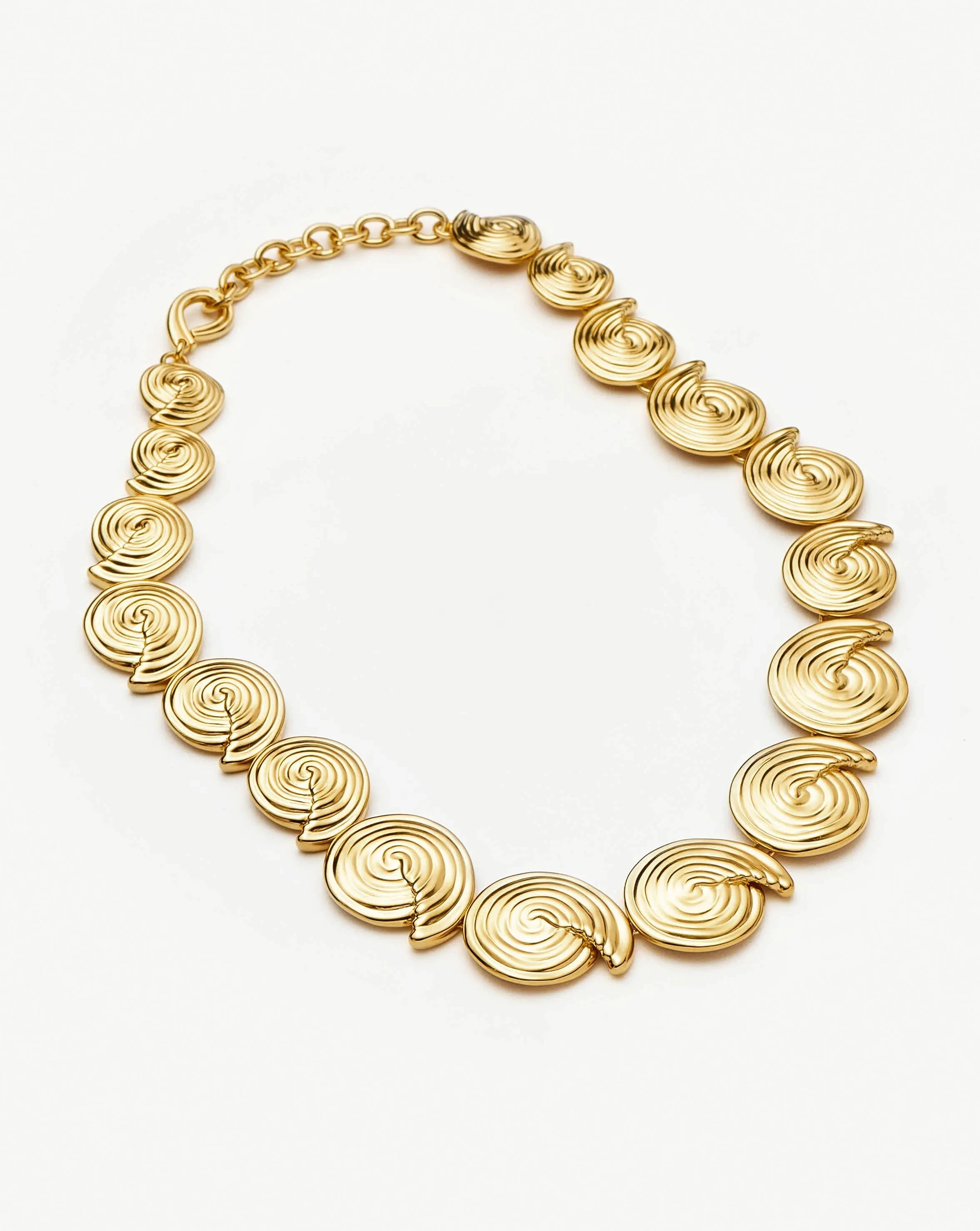 18k Gold Plated Spiral Statement Chain Necklace for Women - Elegant Layered Jewelry Gift for Birthday, Anniversary & Special Occasions
