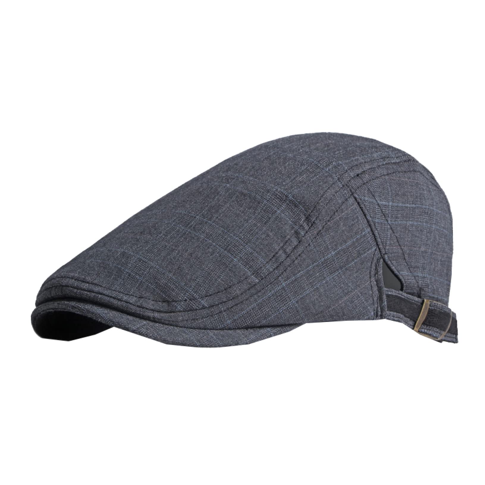 British Style Vintage Newsboy Hats for Men - Cotton Flat Cap, Solid Color Peaked Driver & Painter Hat - Perfect for Casual Wear, Outdoor Activities & Fashion Statements