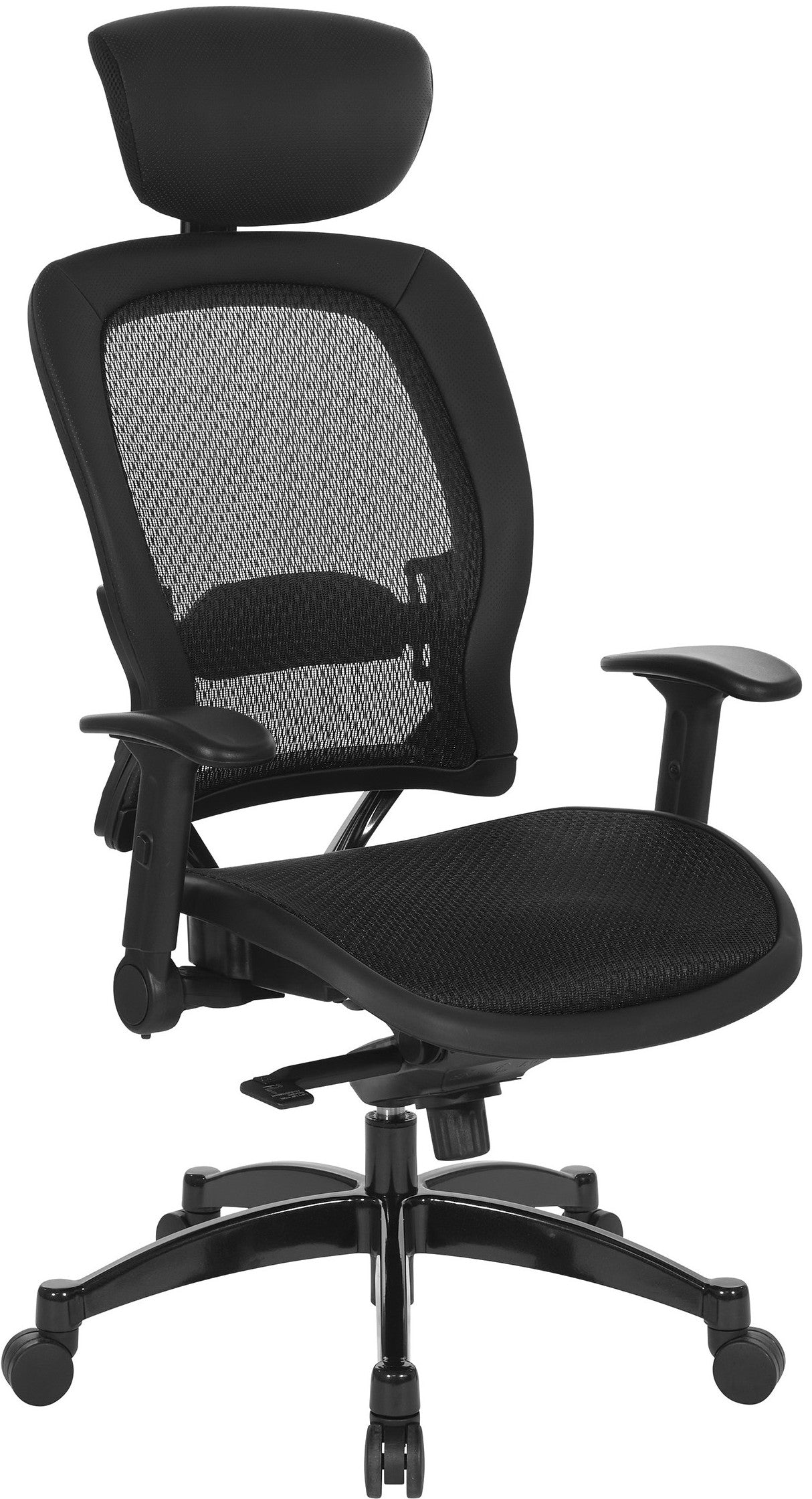 Matrex Space Seating Ergonomic Office Chair with Adjustable Headrest & Lumbar Support [27876R] - Perfect for Home Office, Gaming & Workspace Comfort