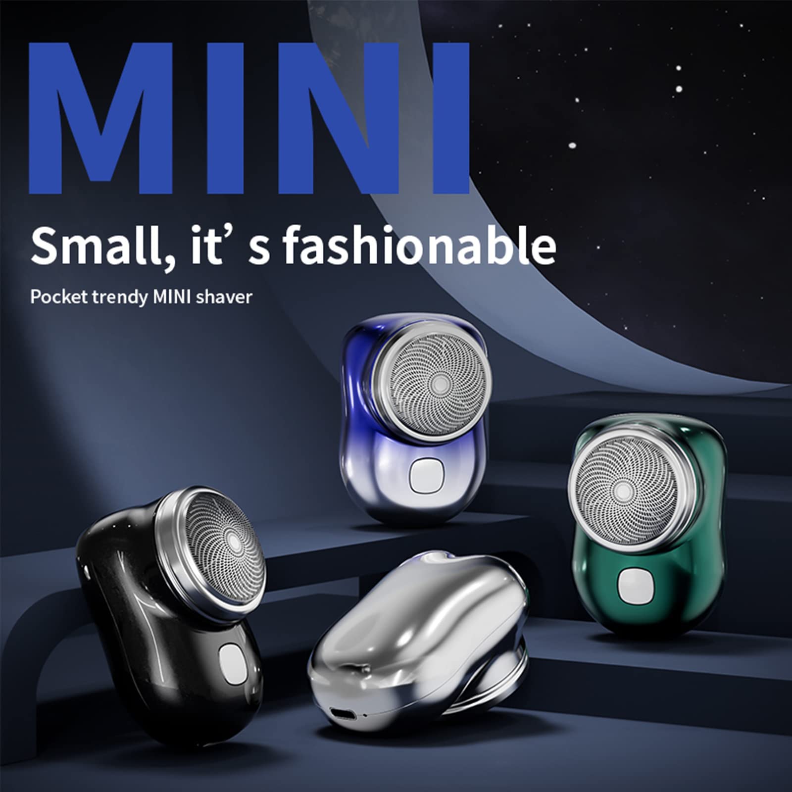 2023 New Portable Electric Shaver - Mini USB Rechargeable Travel Razor for Men, Wet & Dry Dual Use, Silver - Perfect for Home, Office & On-The-Go Shaving