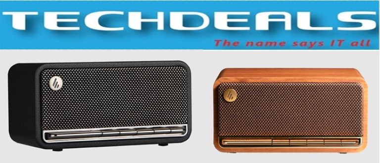 Edifier MP230 Retro Bluetooth Portable Speaker - Wireless Speaker with Rich Bass, 10H Playtime, Compact Design for Home, Office & Outdoor Use | Brown & Black Color Options