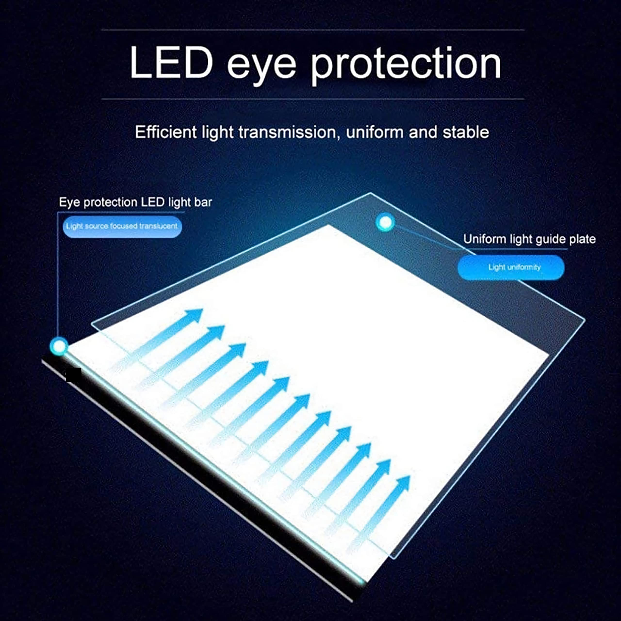 JIAWDYJ 23.6x35.4 Inch LED Light Pad for Diamond Painting, Art Craft, Tracing, Drawing & Animation - Ultra-Thin Dimmable Light Box with Adjustable Brightness - Perfect for Artists, Sketching, Stenciling & DIY Projects at Home or Studio