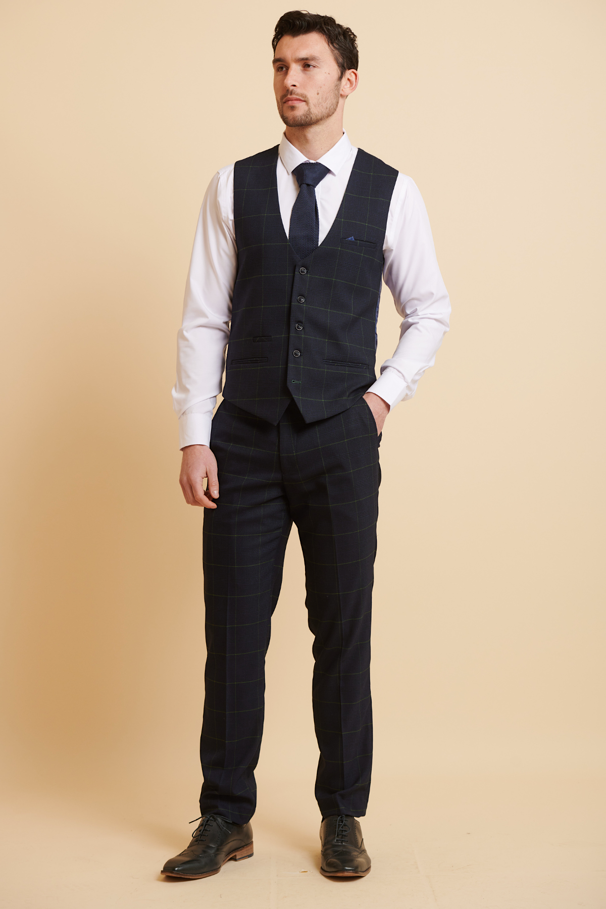 Everton FC James Tarkowski Navy Green Check Suit - Official EDINSON Football Jersey for Match Day & Fan Events