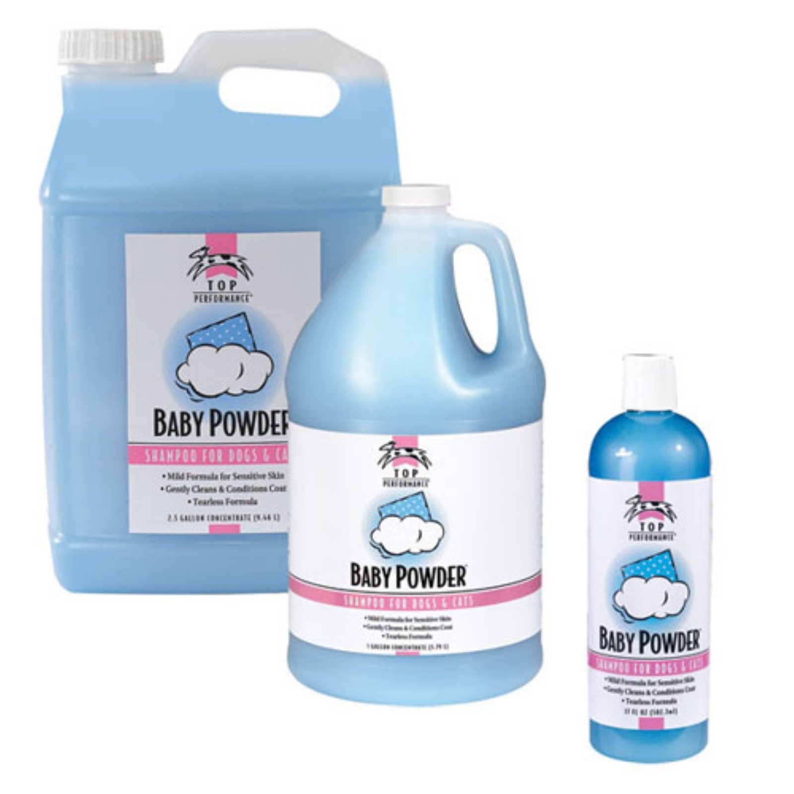 PetEdge TP Baby Powder Shampoo 2.5 Gallon - Gentle Puppy & Kitten Bath Solution for Sensitive Skin | Perfect for Grooming Salons & Home Pet Care