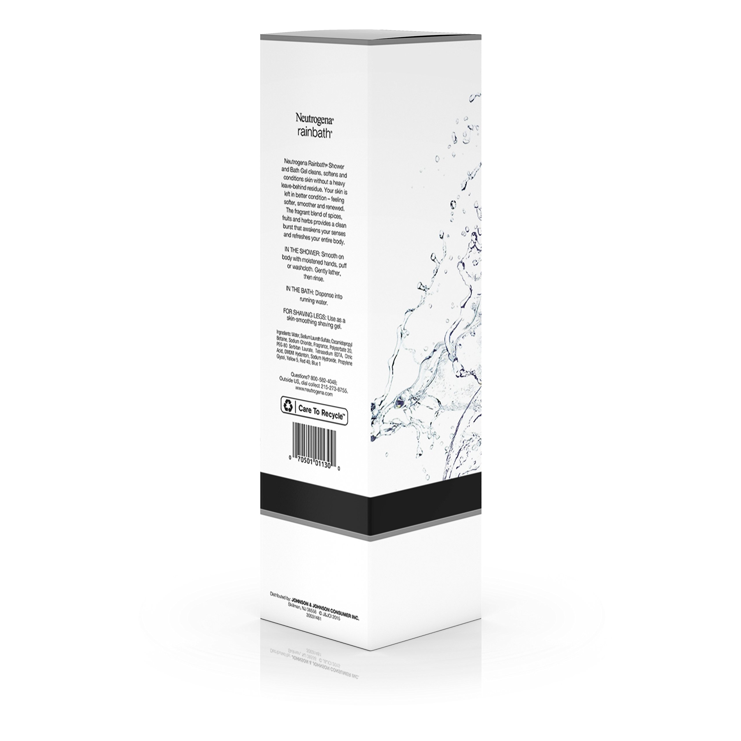 Neutrogena Rainbath Refreshing Shower & Bath Gel - Moisturizing Body Wash & Shaving Cream with Clean Rinse Lather, Original Scent, 32 fl oz - Perfect for Daily Hydration & Relaxing Spa Experience