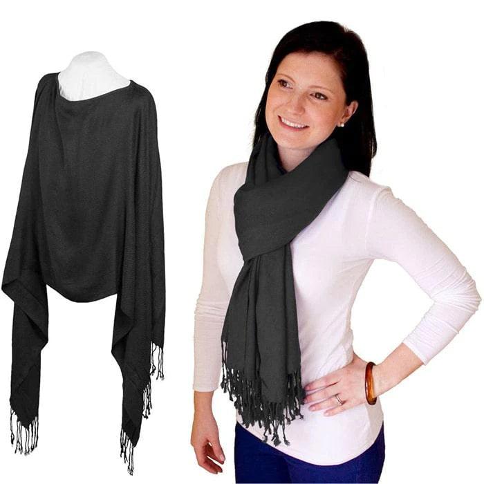 Jolly Jumper Pashmina Nursing Cover - Soft Breastfeeding Scarf & Shawl for Discreet Nursing in Public, Travel, and Outdoor Activities