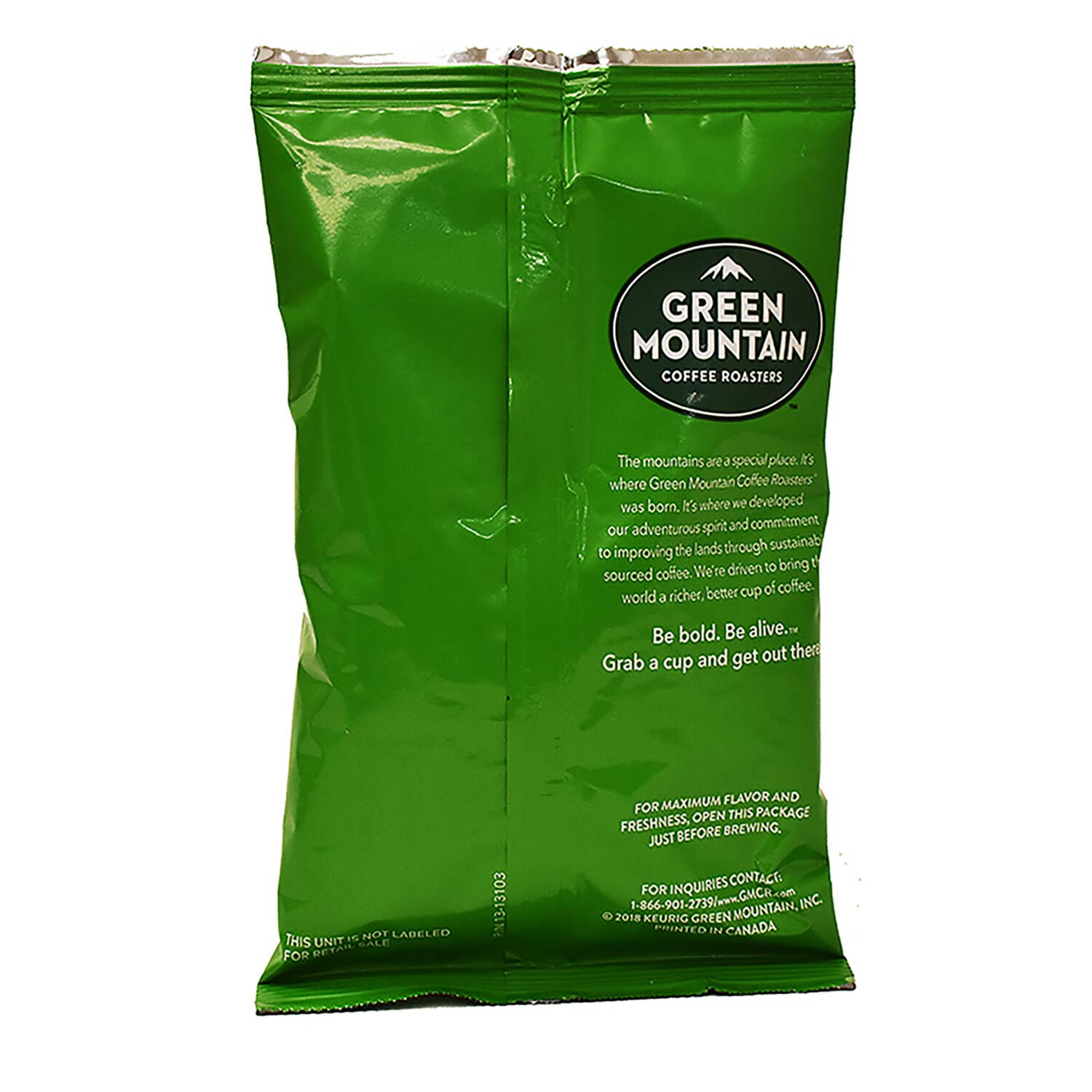 Green Mountain Coffee Roasters Our Blend Medium Roast Ground Coffee - Rich & Smooth Flavor for Home Brewing, Office, or Gifting