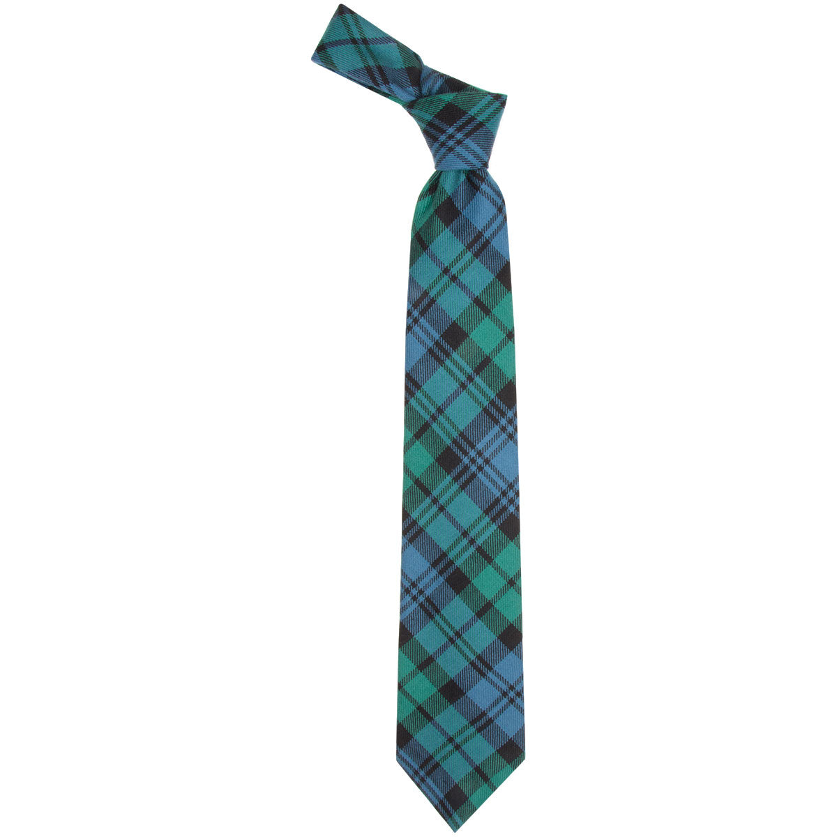Black Watch Ancient Tartan Tie | Classic Scottish Plaid Necktie for Men | Perfect for Weddings, Business & Formal Occasions