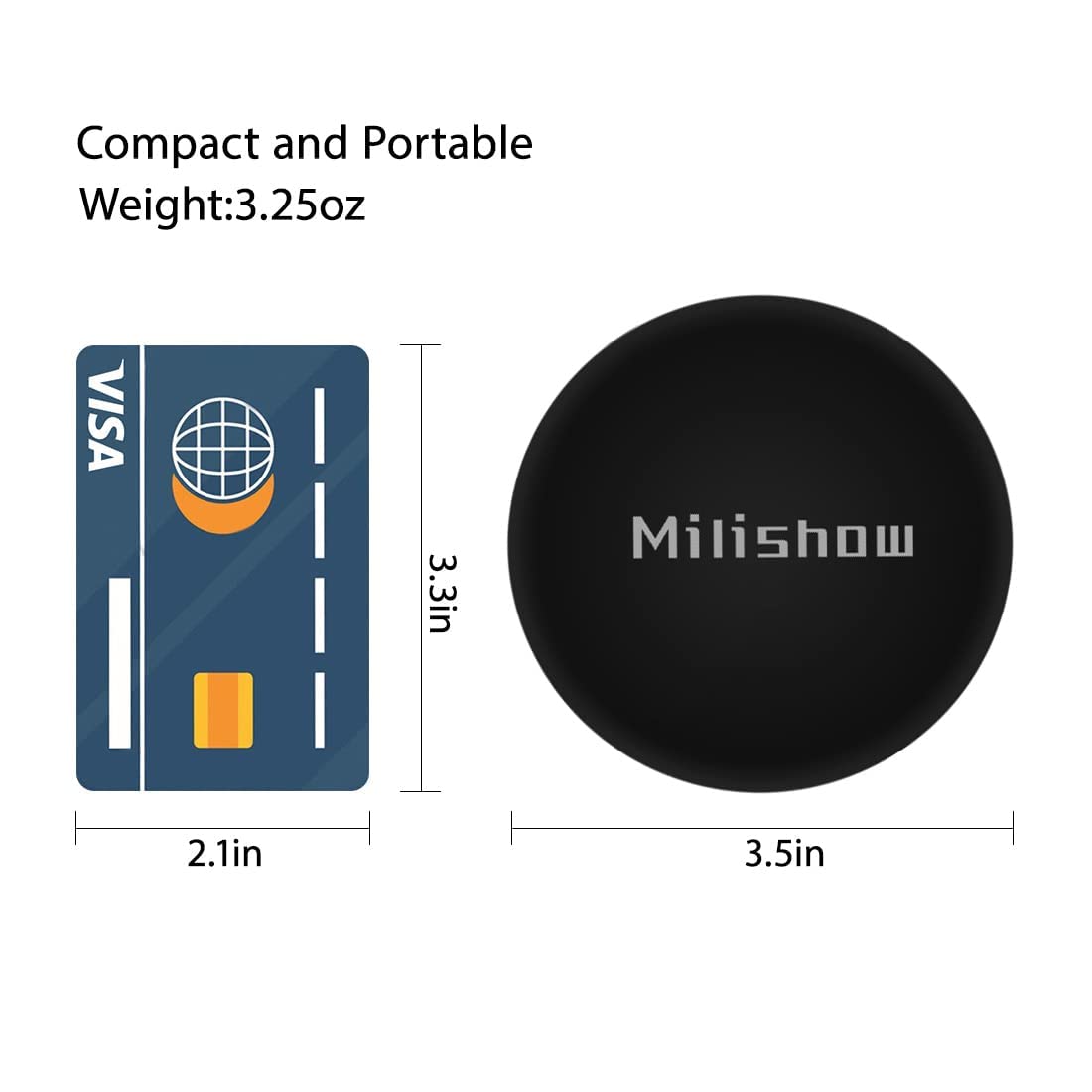 Rechargeable LED Compact Mirror with 1x/10x Magnification - 3.5 Inch Dimmable Travel Makeup Mirror for Purse, Pocket & Handheld Use | Perfect for Home, Travel & On-the-Go Touch Ups