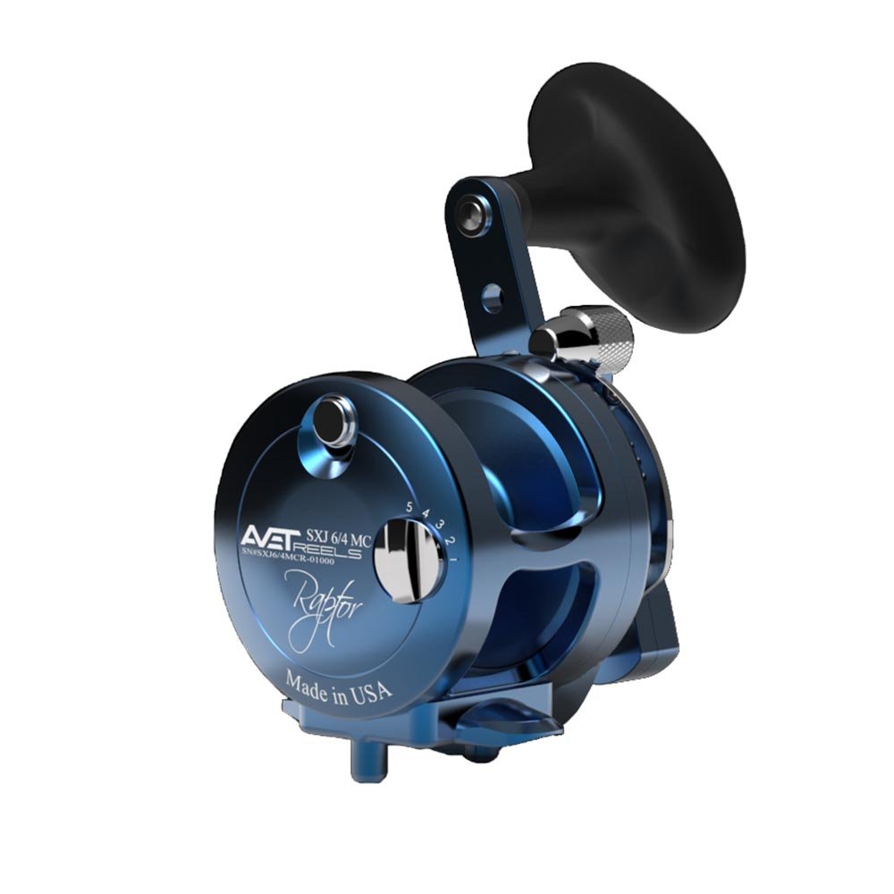 Avet SXJ Raptor 6/4 MC Two Speed Fishing Reel - Saltwater & Offshore Game Fishing for Tuna, Marlin, and Big Game Fish
