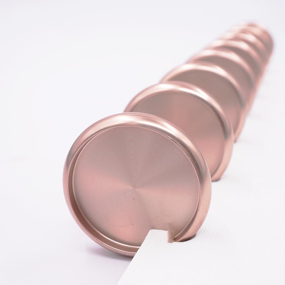 11pcs 1 Inch Rose Gold Metal Discbound Expansion Discs for DIY Planner & Notebook - Premium 24mm Discbound Expander Rings (2025 Edition) - Perfect for Custom Planners, Journals, and Office Organization