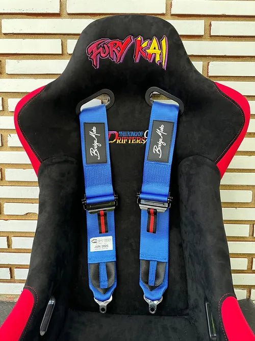 Bridgemoto SFI Approved 4 Point & 5 Point Racing Harness with Cam Lock - High Performance Safety Harness for Motorsports, Drifting, and Track Racing