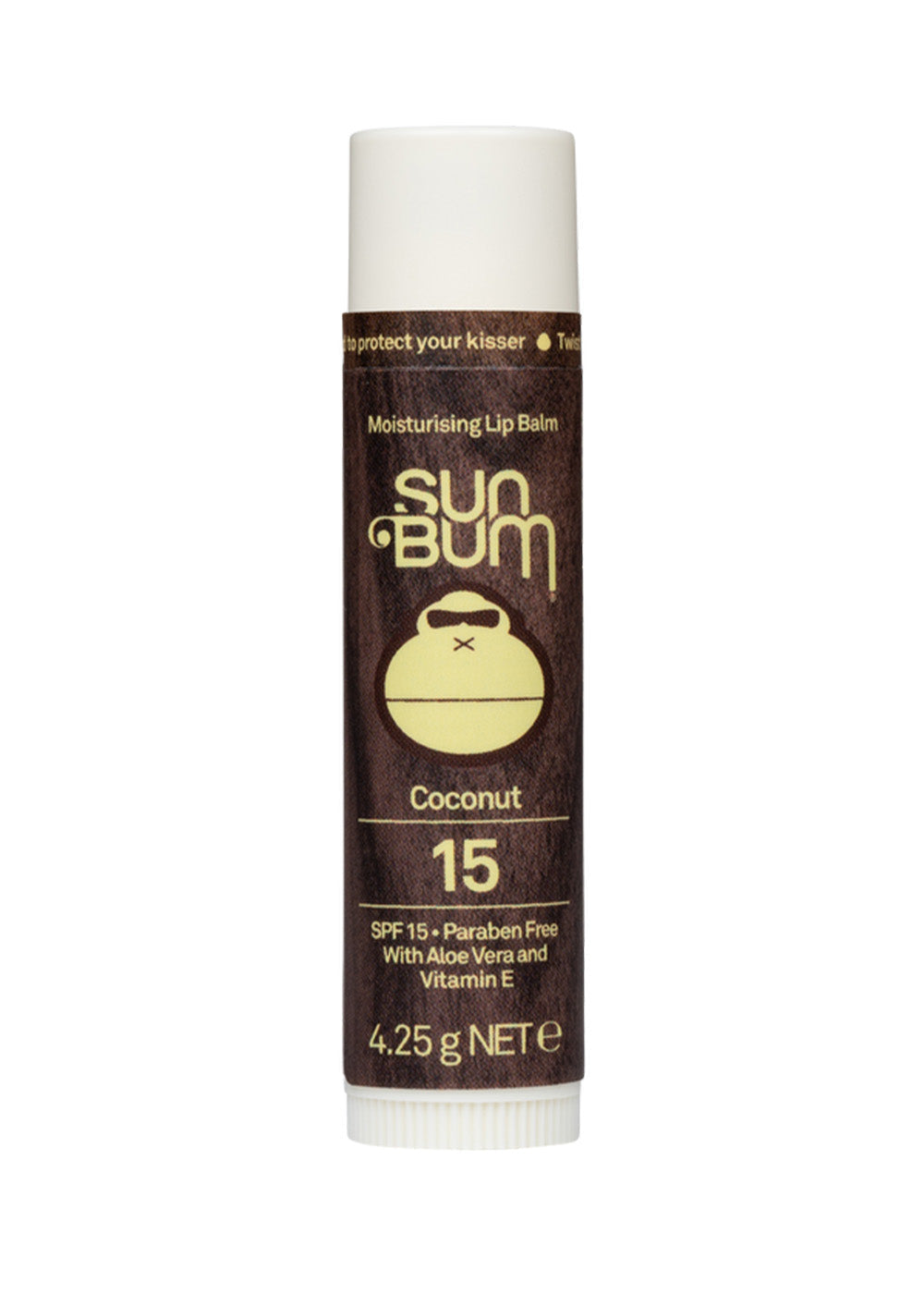 Sun Bum SPF 15 Coconut Lip Balm - Moisturizing & Sun Protection for Lips - Perfect for Beach, Hiking & Outdoor Activities