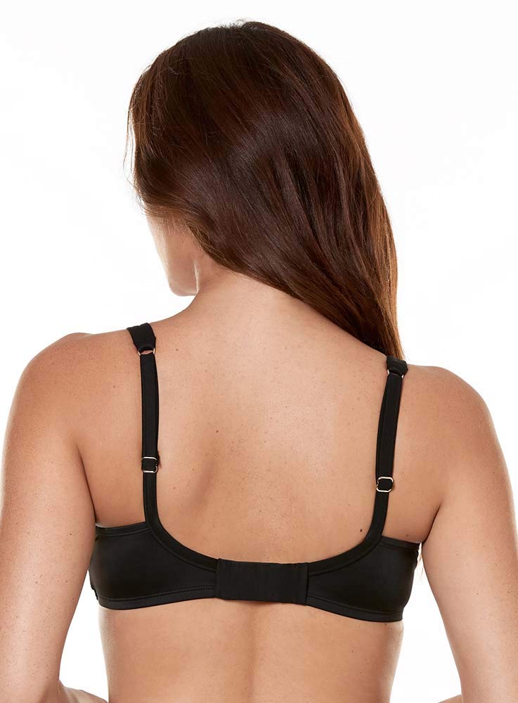 Miraclesuit D-DDD Cup Solid Surplice Bra Top - Comfortable Support for Large Busts - Perfect for Swimwear, Lingerie & Activewear