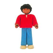 Happy Wooden Dolls - Handcrafted African Wooden Figurines for Home Decor, Gift Giving & Cultural Displays
