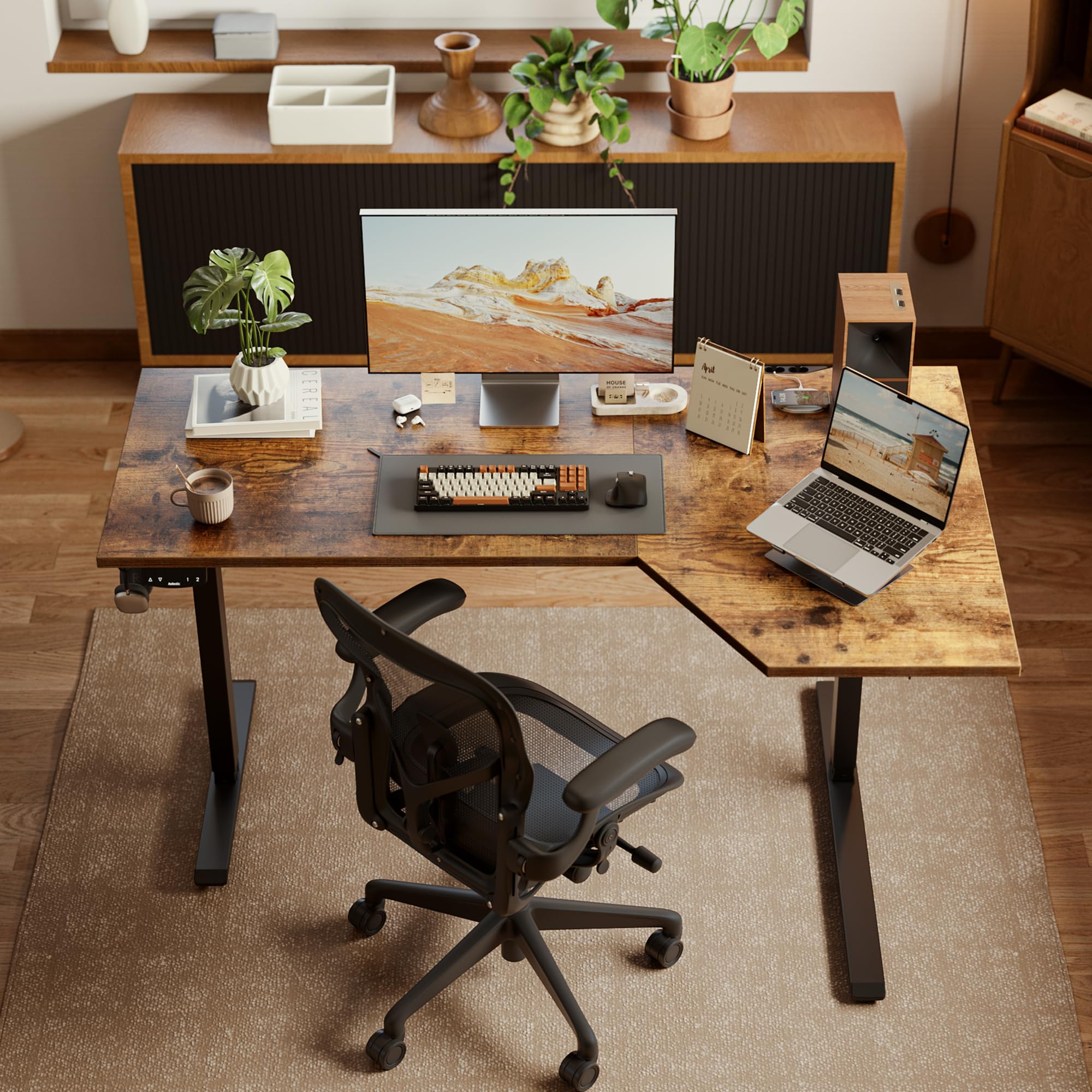 Agilestic Electric L-Shaped Standing Desk 59