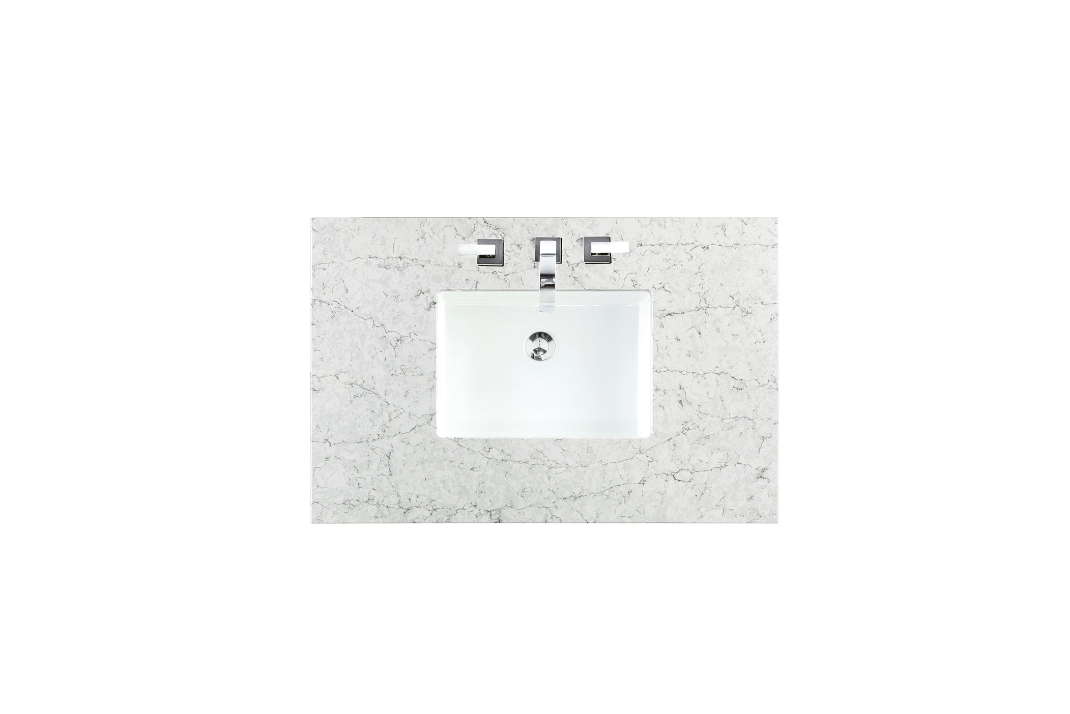 36-Piece Single Top, 3CM Eternal Jasmine Pearl Quartz Countertop with Integrated Sink - Perfect for Kitchen, Bathroom & Vanity Remodeling
