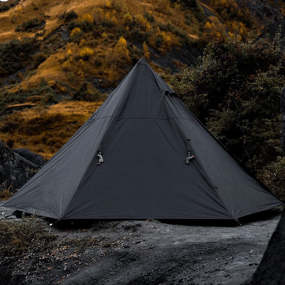 UNISTRENGH 4 Season Waterproof Camping Tent - Double Layer Sun Shelter Teepee for Outdoor Hiking, Hunting & Backpacking | Perfect for Family Camping, Beach Trips & Wilderness Adventures