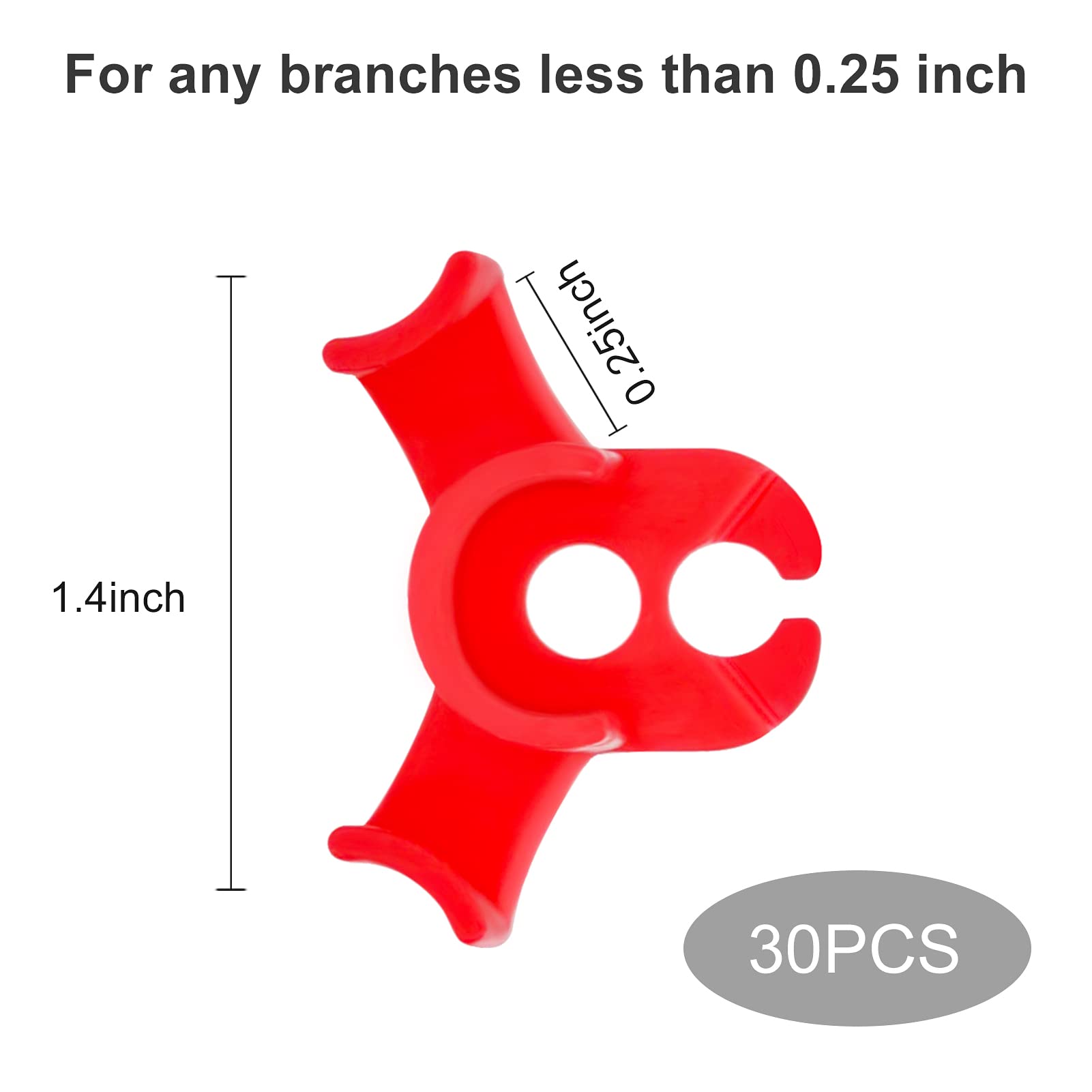 90 Degree Plant Training Clips - 30 Pcs Low Stress Bending Clips for Indoor & Outdoor Gardening - Perfect for Tomatoes, Cannabis, and Vine Plants