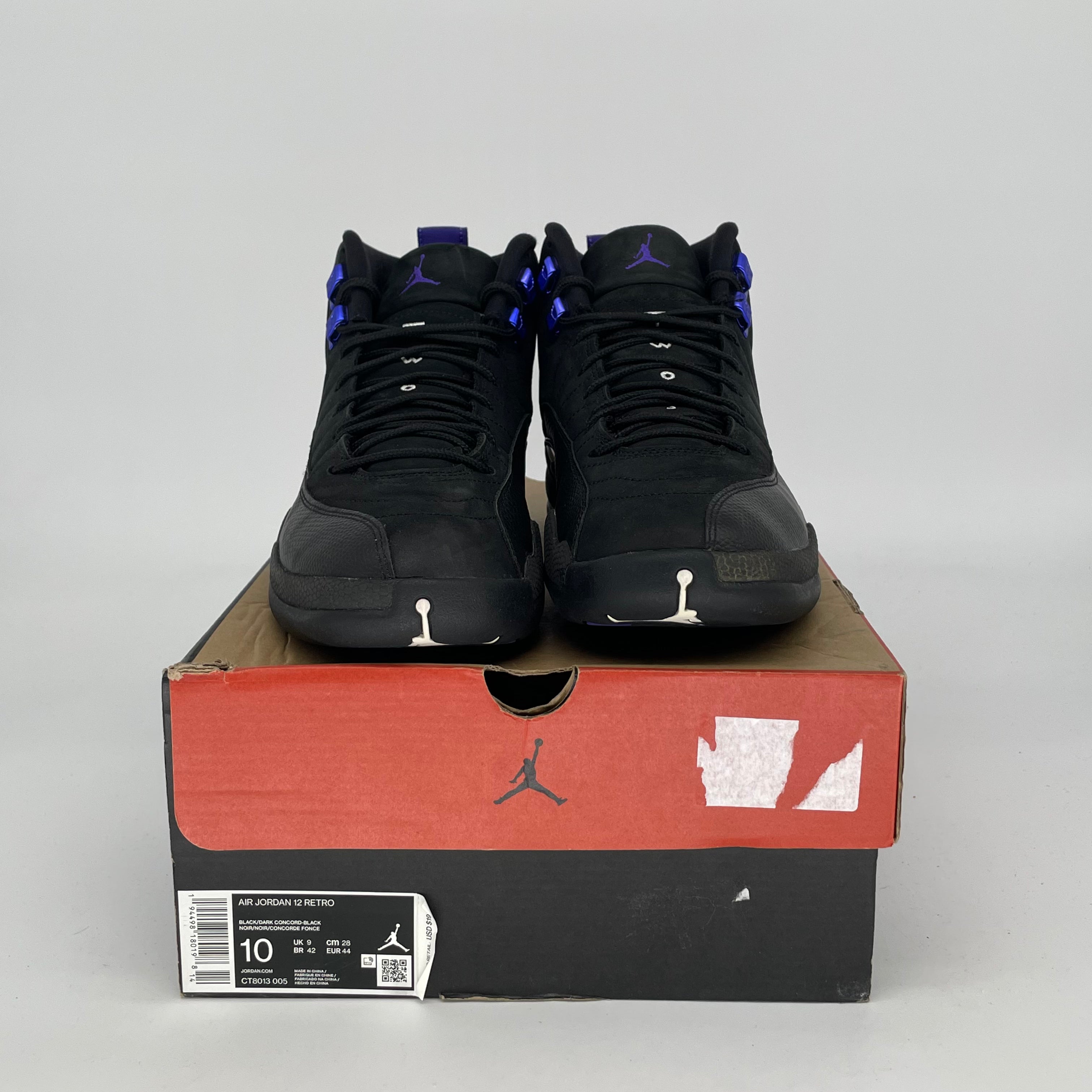 AIR JORDAN 12 DARK CONCORD Basketball Shoes Men's Size 10/11.5W (CT8013-005) - Retro Sneakers for Streetwear & Court Performance