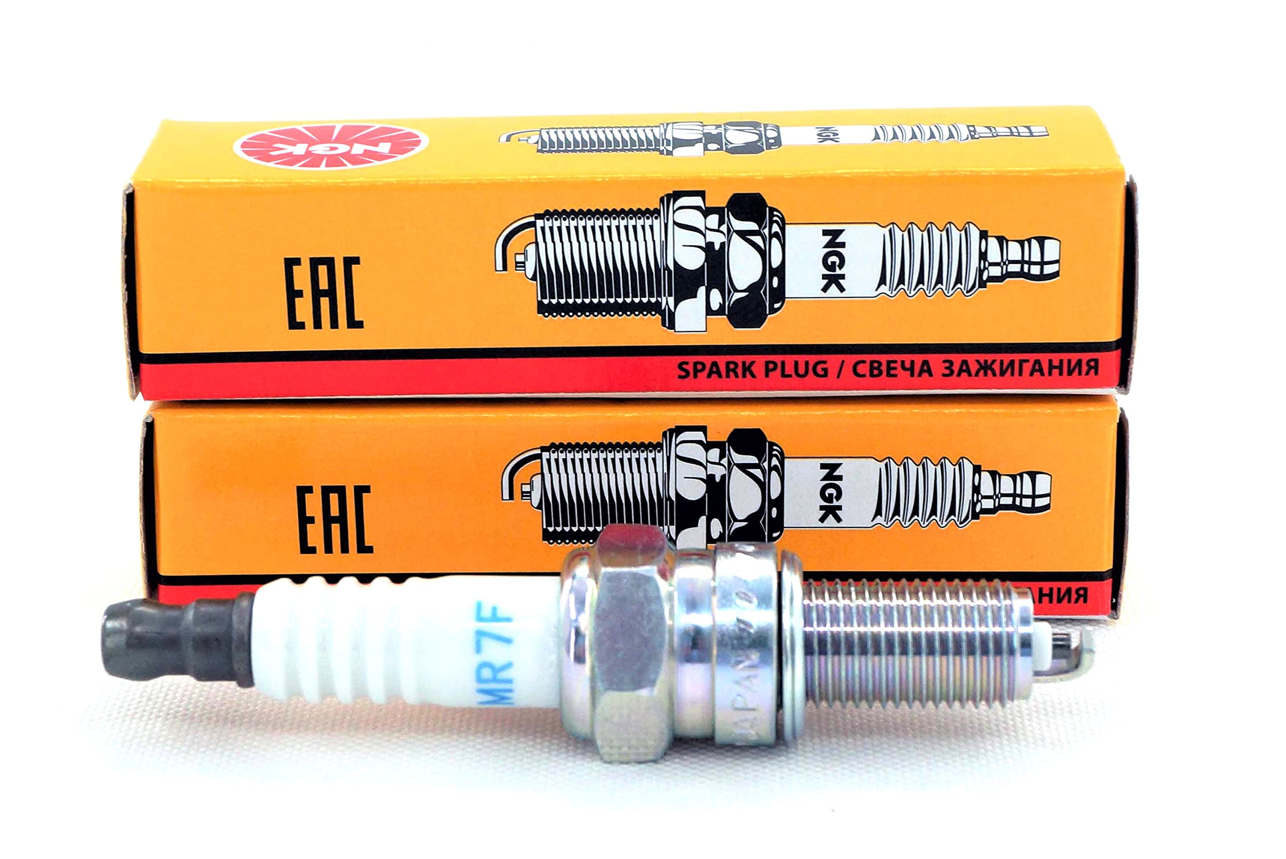 NGK MR7F 95897 Genuine Spark Plugs (2-Pack) - High Performance Ignition Plugs for Cars, Trucks & Motorcycles - Improve Engine Efficiency & Fuel Economy