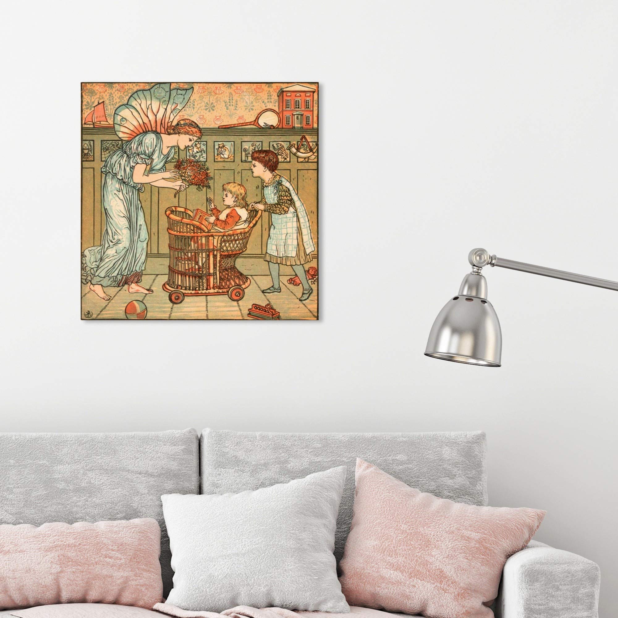 Oliver Gal Artist Co. 'Baby's Bouquet' Fantasy Wall Art Canvas Print - 24