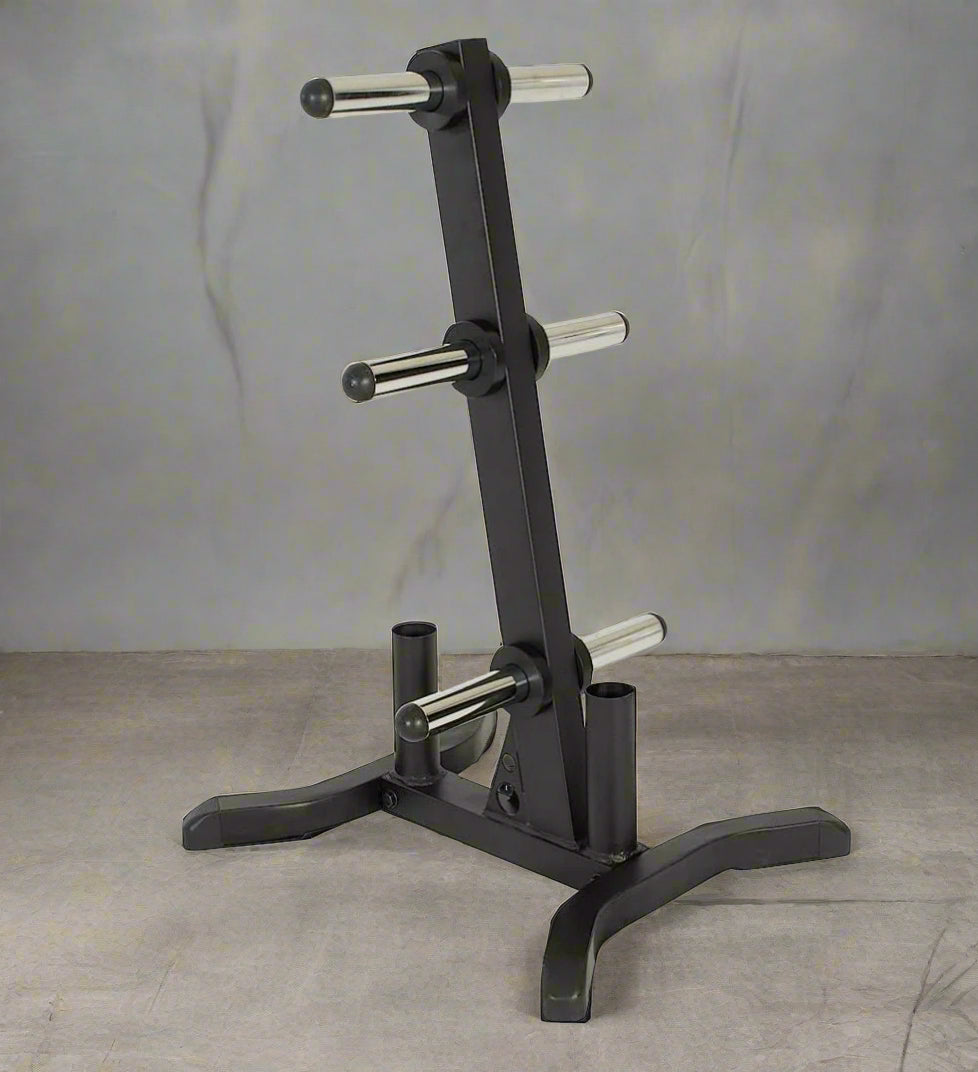 Heavy Duty 1000 lb Olympic Barbell Weight Plate Rack - BWP1000R Steel Storage Holder for Home & Commercial Gym Use