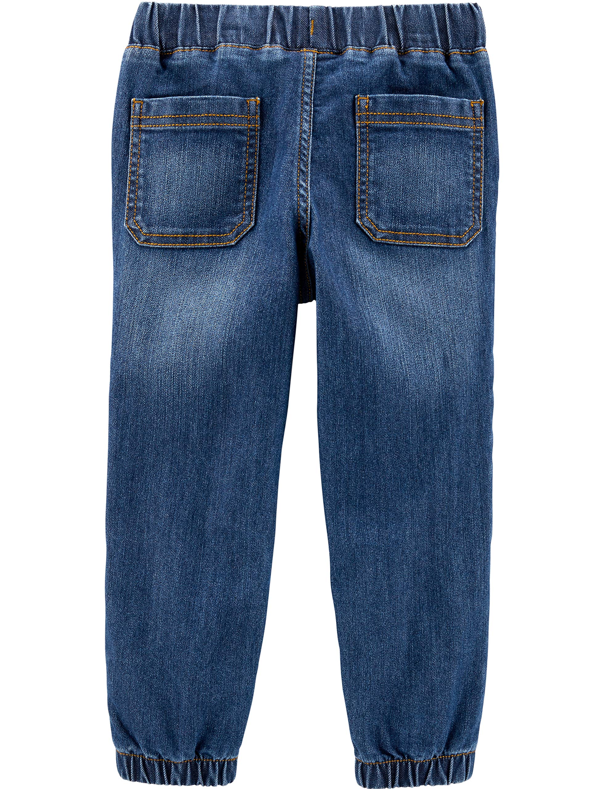 Simple Joys by Carter's Toddler Boys' Pull-On Denim Jeans - 2 Pack | Soft Stretch Comfort Pants for Playtime & Daycare | Easy Wash Baby Boy Clothes