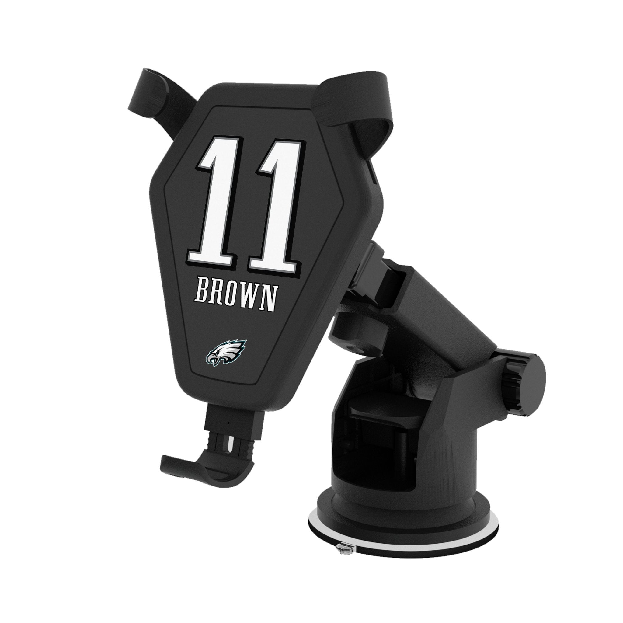 A.J. Brown Philadelphia Eagles Wireless Car Charger - Fast Charging Phone Mount for iPhone & Android - Perfect for Eagles Fans & Road Trips