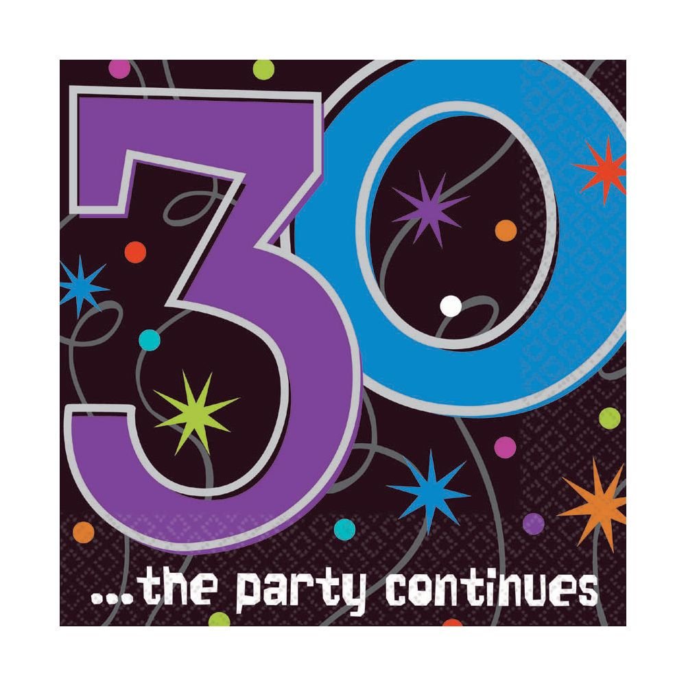 30th Birthday Napkins - Premium Party Supplies for Celebrations, Decorations & Special Events