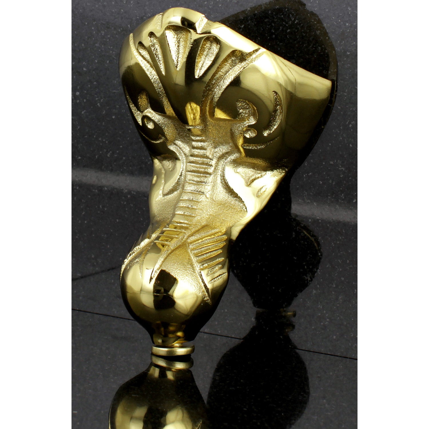 Aqua Eden NHVCTZT2 4-Piece Eagle Claw Brass Tub Feet Set - Polished Brass Finish for Vintage Bathtub & Freestanding Tub Legs - Perfect for Bathroom Renovation & Antique Tub Restoration