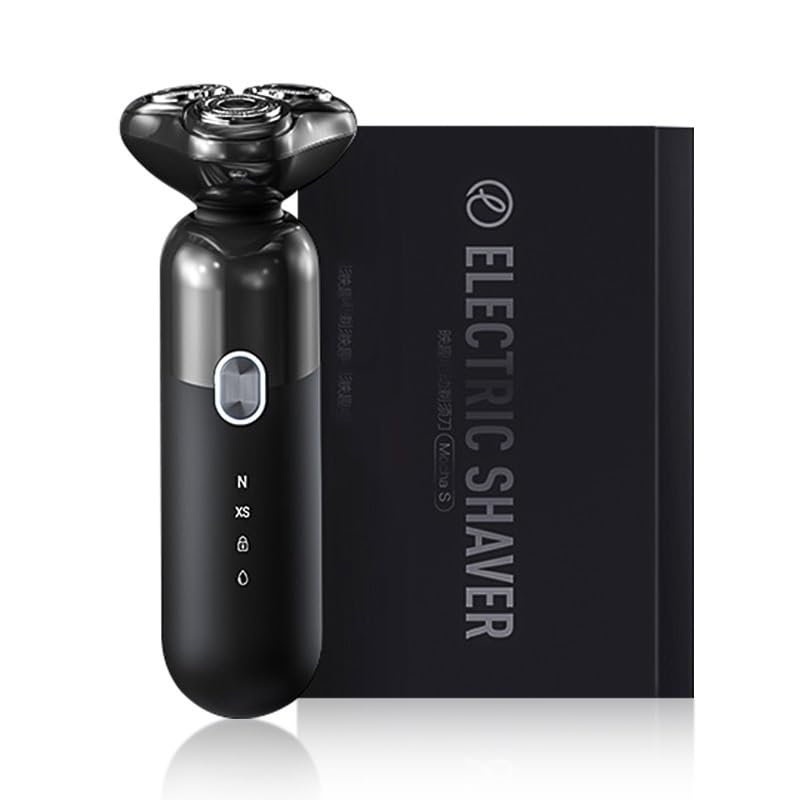 Men's Electric Head Shaver - IPX7 Waterproof Wet/Dry Beard Trimmer with Rechargeable Battery & Magnetic Cutter - Perfect for Travel, Gym, and Daily Grooming Routine