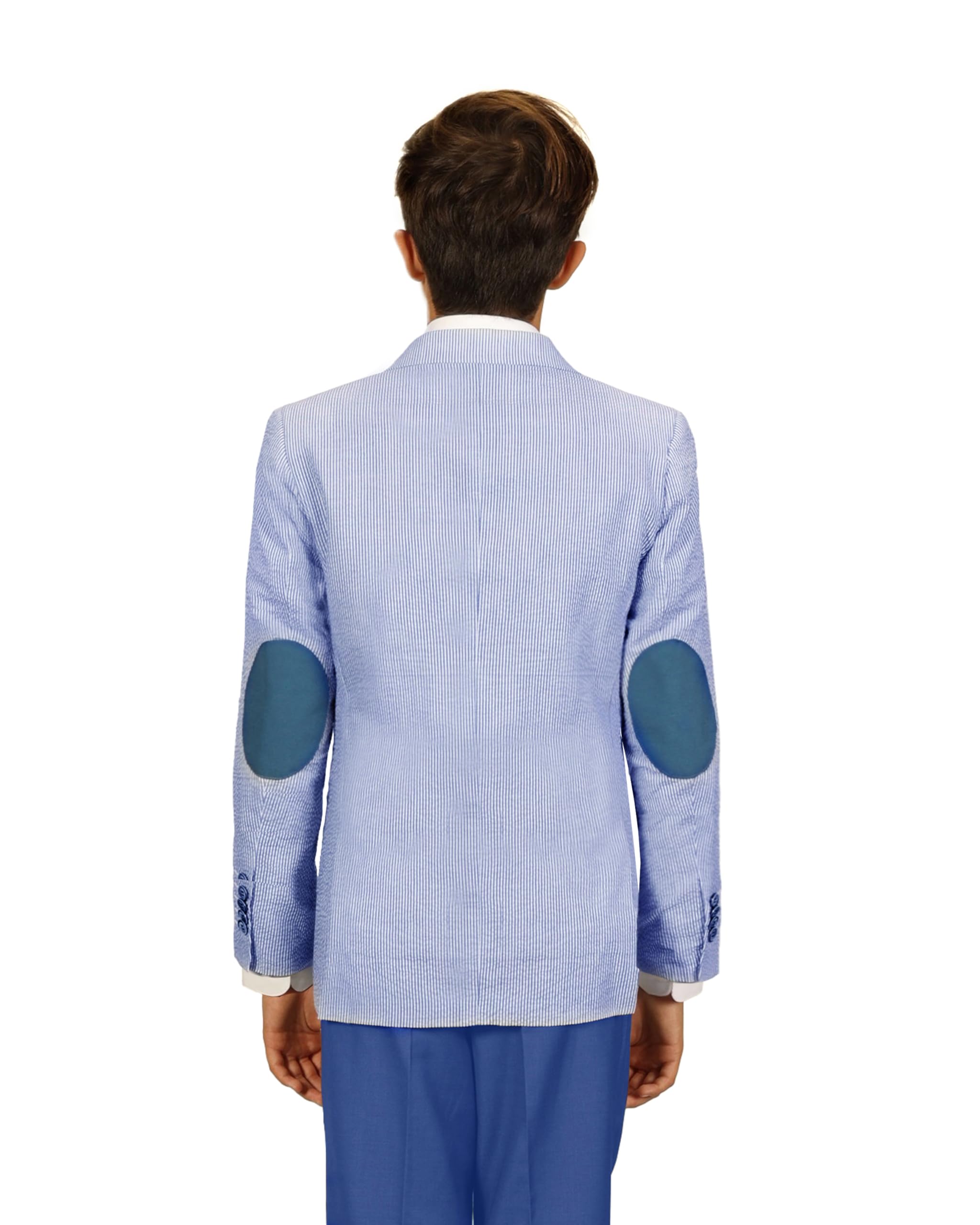 Gioberti Boys & Kids Seersucker Blazer Jacket - Stylish Formal Wear for Weddings, School Photos & Special Occasions
