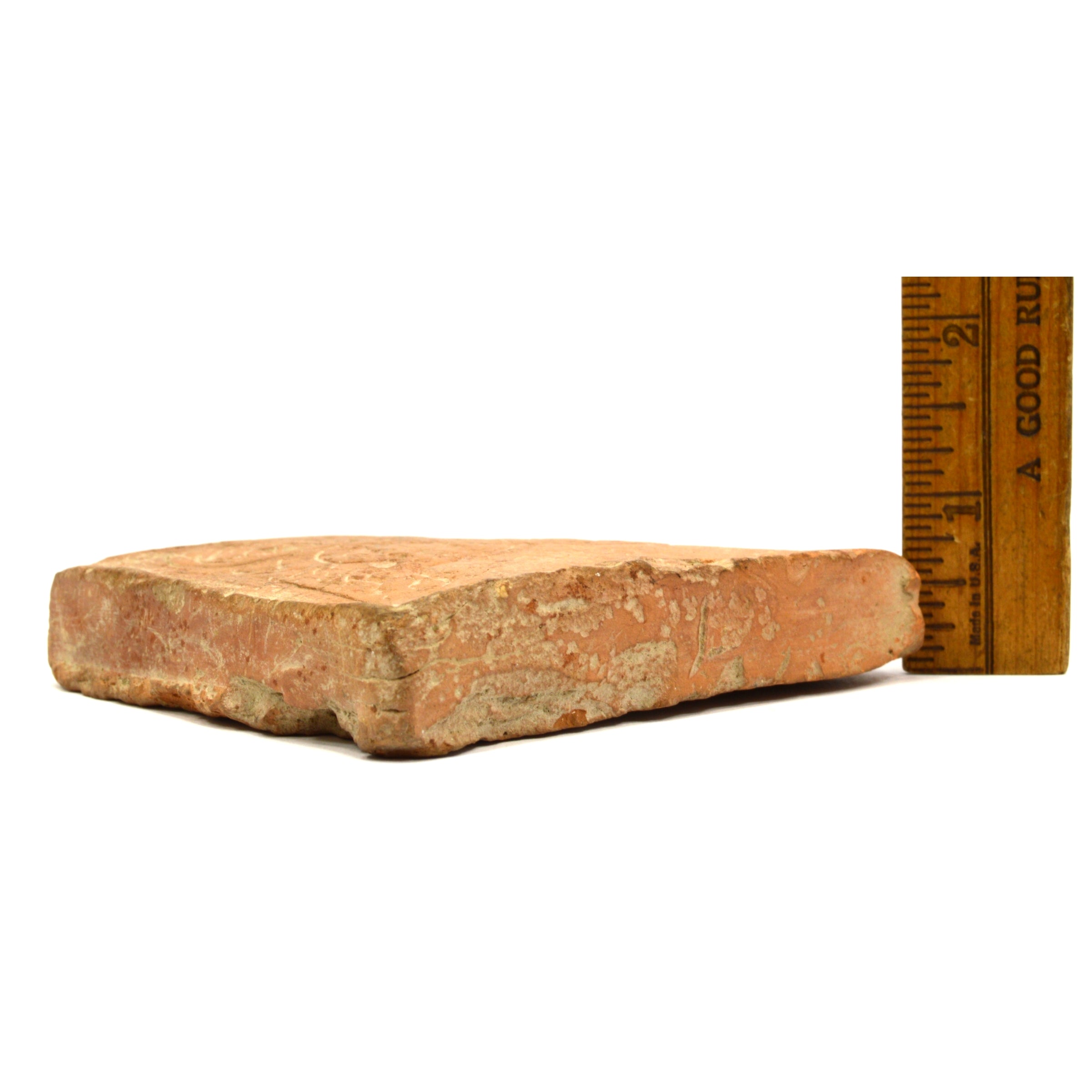 Ancient Primitive Story Tile - Hand Carved Old Pottery Plaque, Pre-Columbian & Near East Artifact - Perfect for Home Decor, Museum Display & Archaeology Enthusiasts