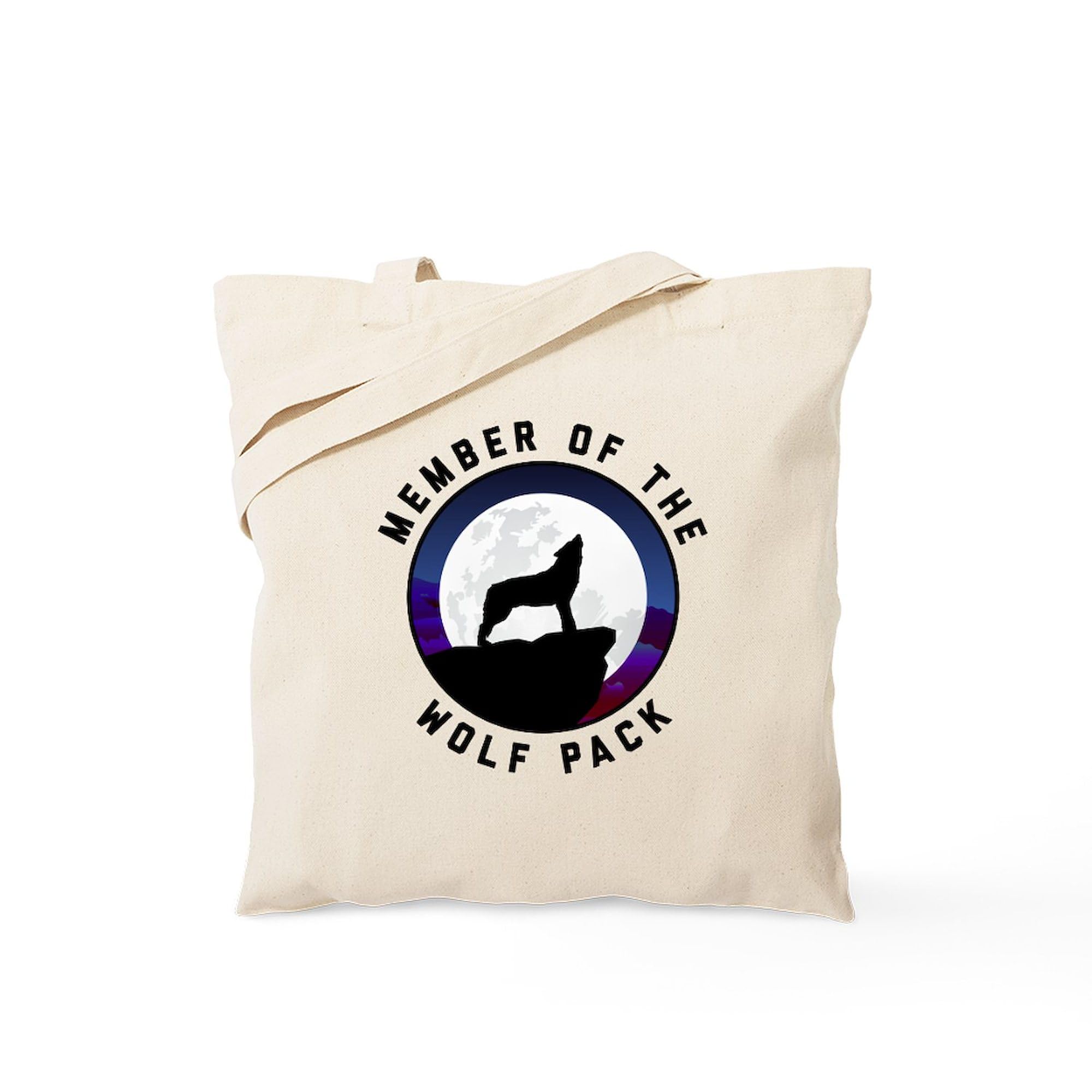 Wolf Pack Tote Bag - Natural Canvas Reusable Shopping Bag for Groceries, Beach & Daily Use | Eco-Friendly & Durable