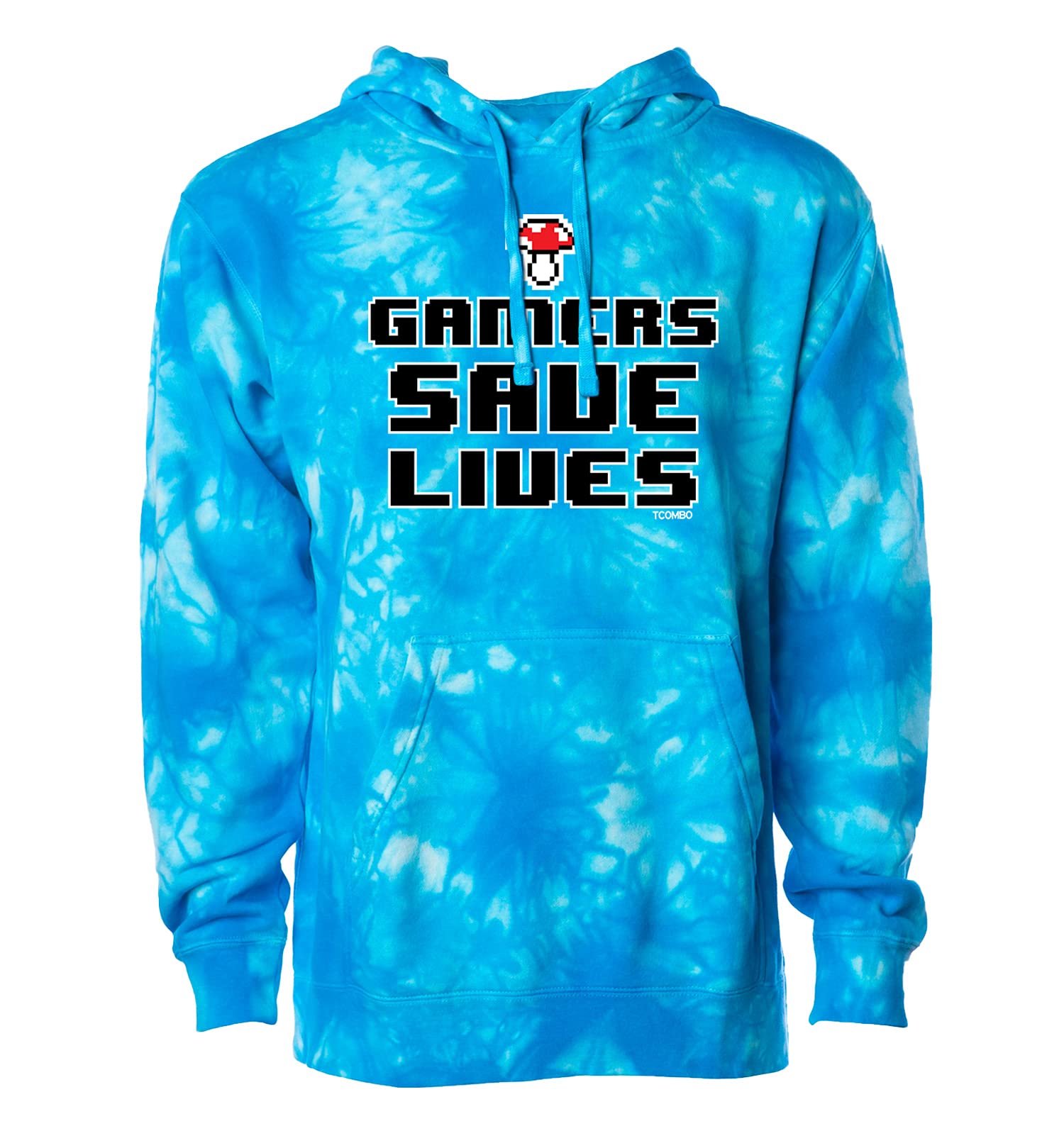 Tcombo Gamers Save Lives - Video Games Mushroom Unisex Hoodie Sweatshirt for Gaming, Casual Wear & Outdoor Activities