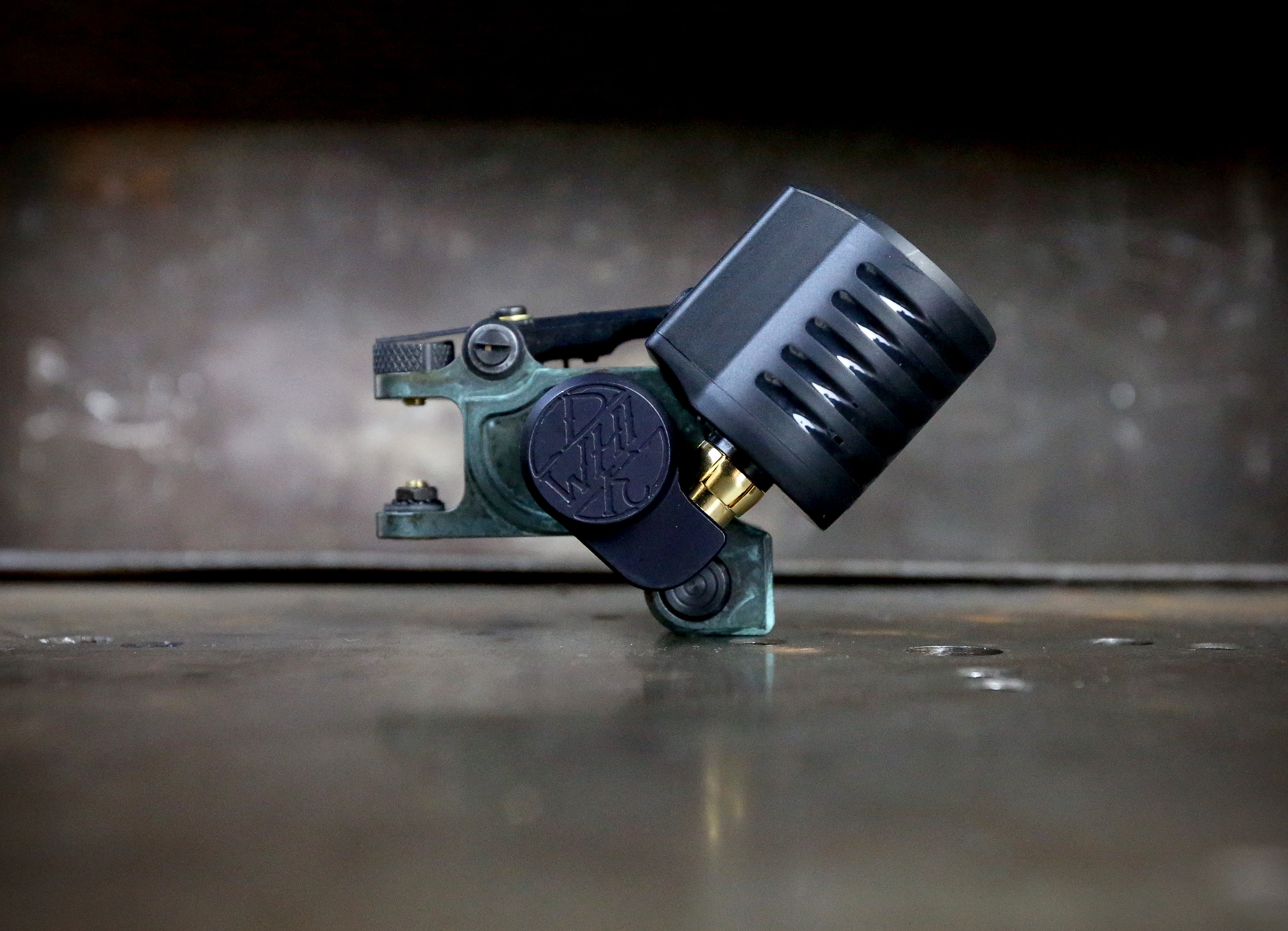 Dan Kubin V3/23 Sidewinder Verdigris x Black RCA Cable - High-Quality Audio Cable for Turntables, Hi-Fi Systems & Home Theater Setups