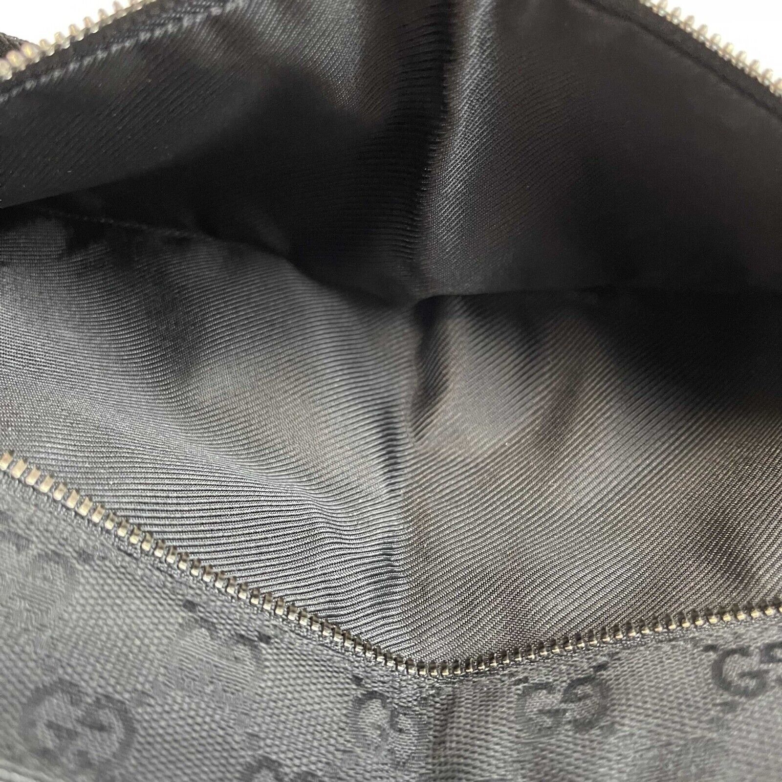 Gucci GG Monogram Double Pocket Belt Bum Bag Black - Stylish Waist Pack for Travel, Concerts & Everyday Use