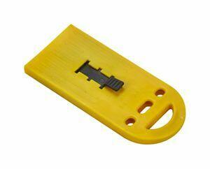 Amana WA906B Retractable Scraping Tool - Heavy Duty Utility Knife with Safety Lock for DIY, Crafting & Home Improvement | Yellow Handle for Easy Grip